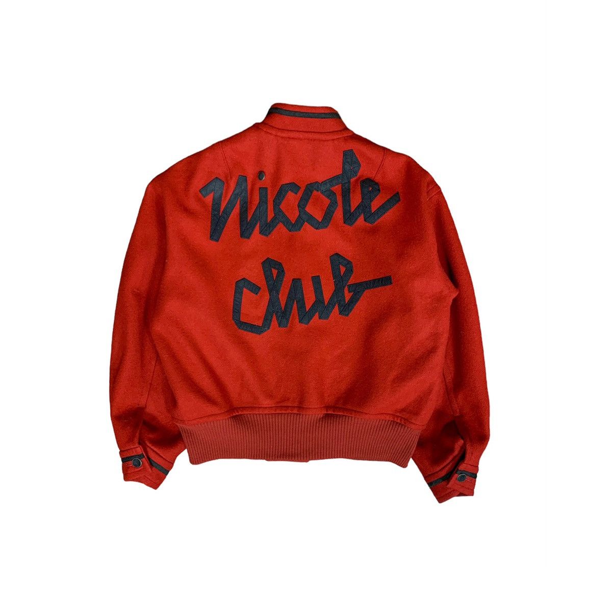 Japanese Brand Rare Nicole Club Varsity Jacket Red Colour Size US M / EU 48-50 / 2 - 1 Thumbnail