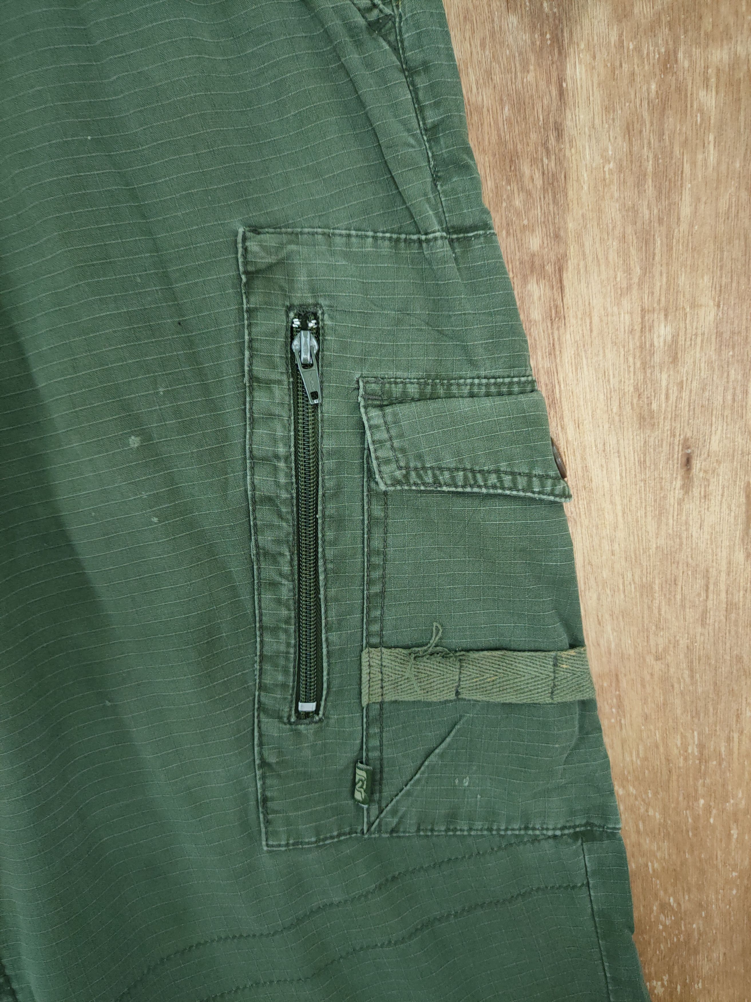 DrunknMunky DL DrunkN Munky green streetwear tactical cargo pants #942 Size US 34 / EU 50 - 7 Thumbnail