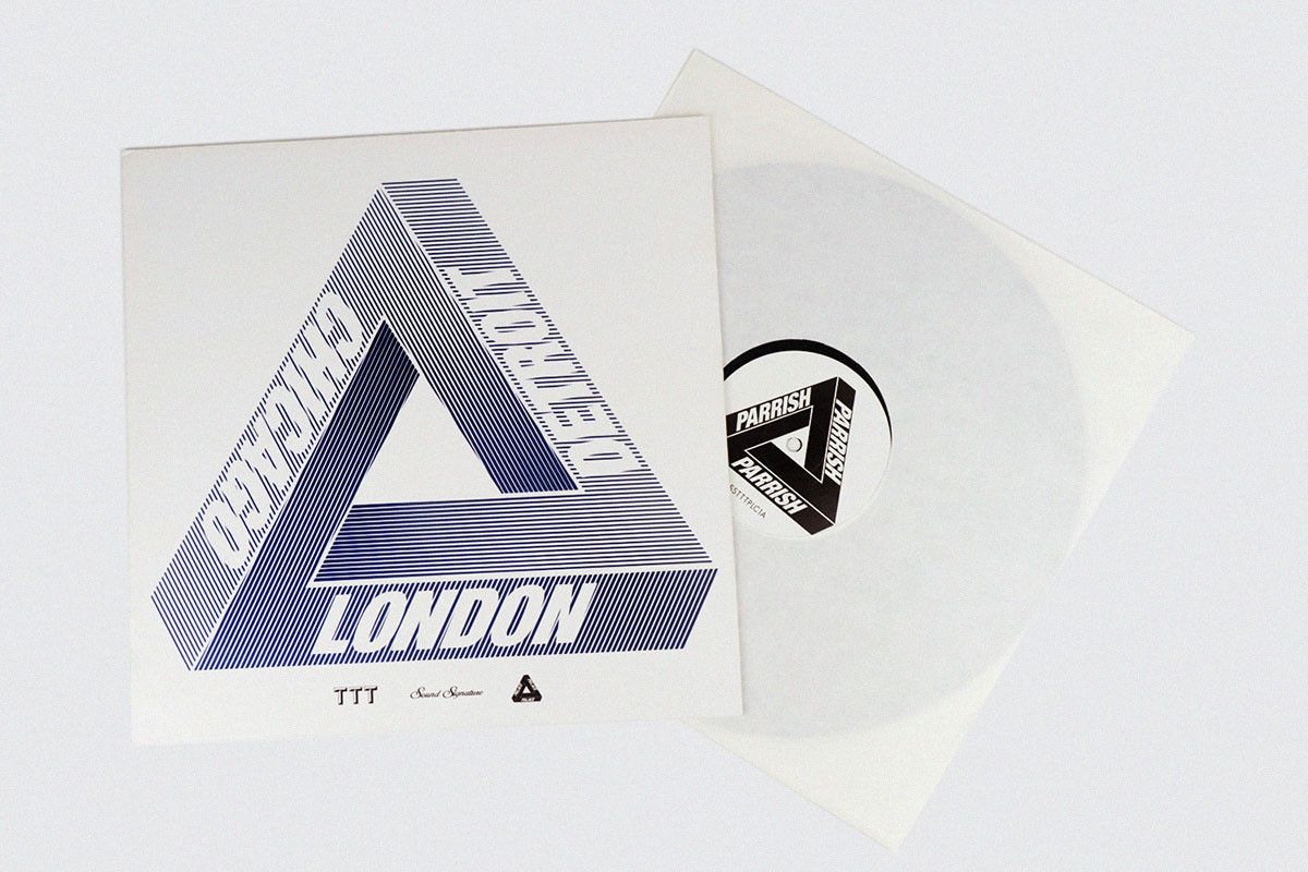 Palace FW14 Theo Parrish Wax Records Tee Blue