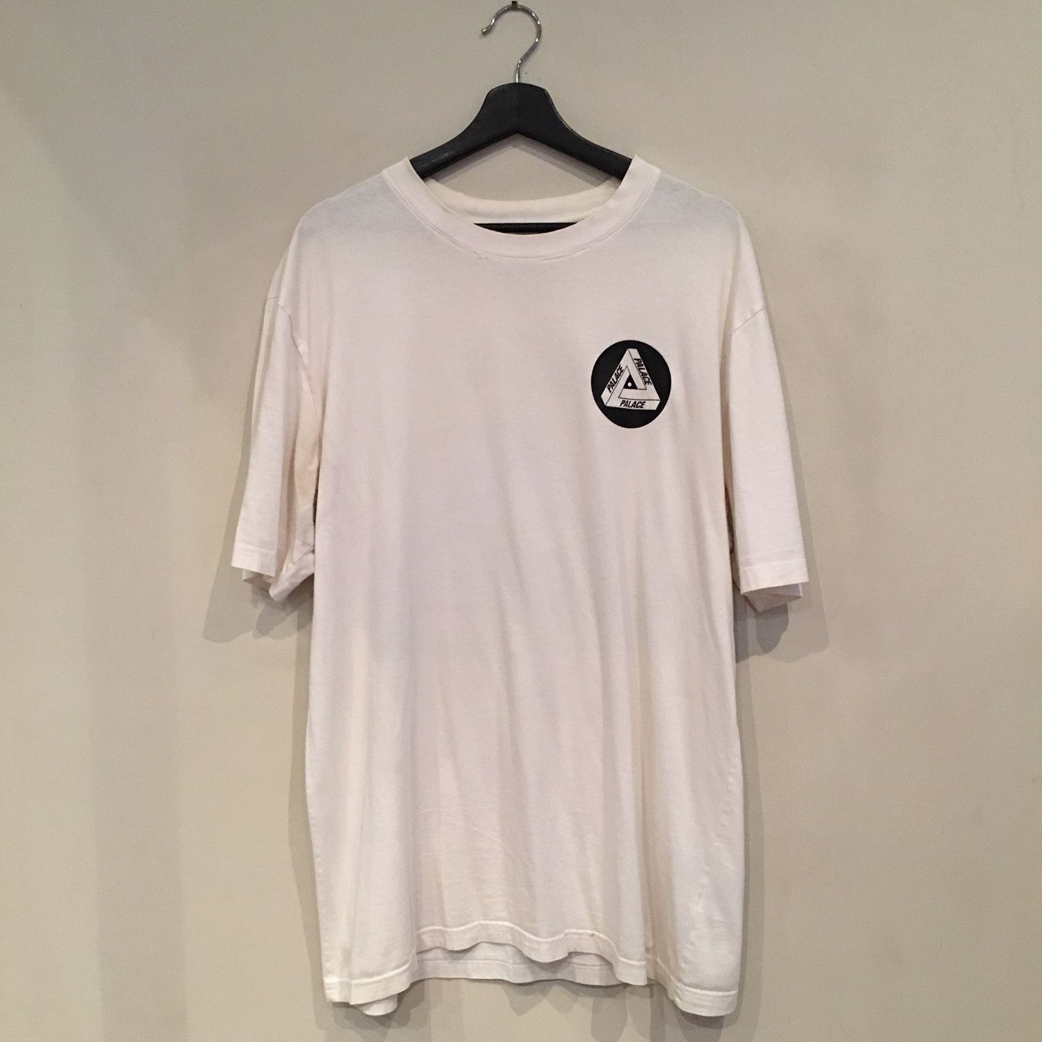 Image of Palace Fw14 Theo Parrish Wax Records Tee Blue in White, Men's (Size XL)