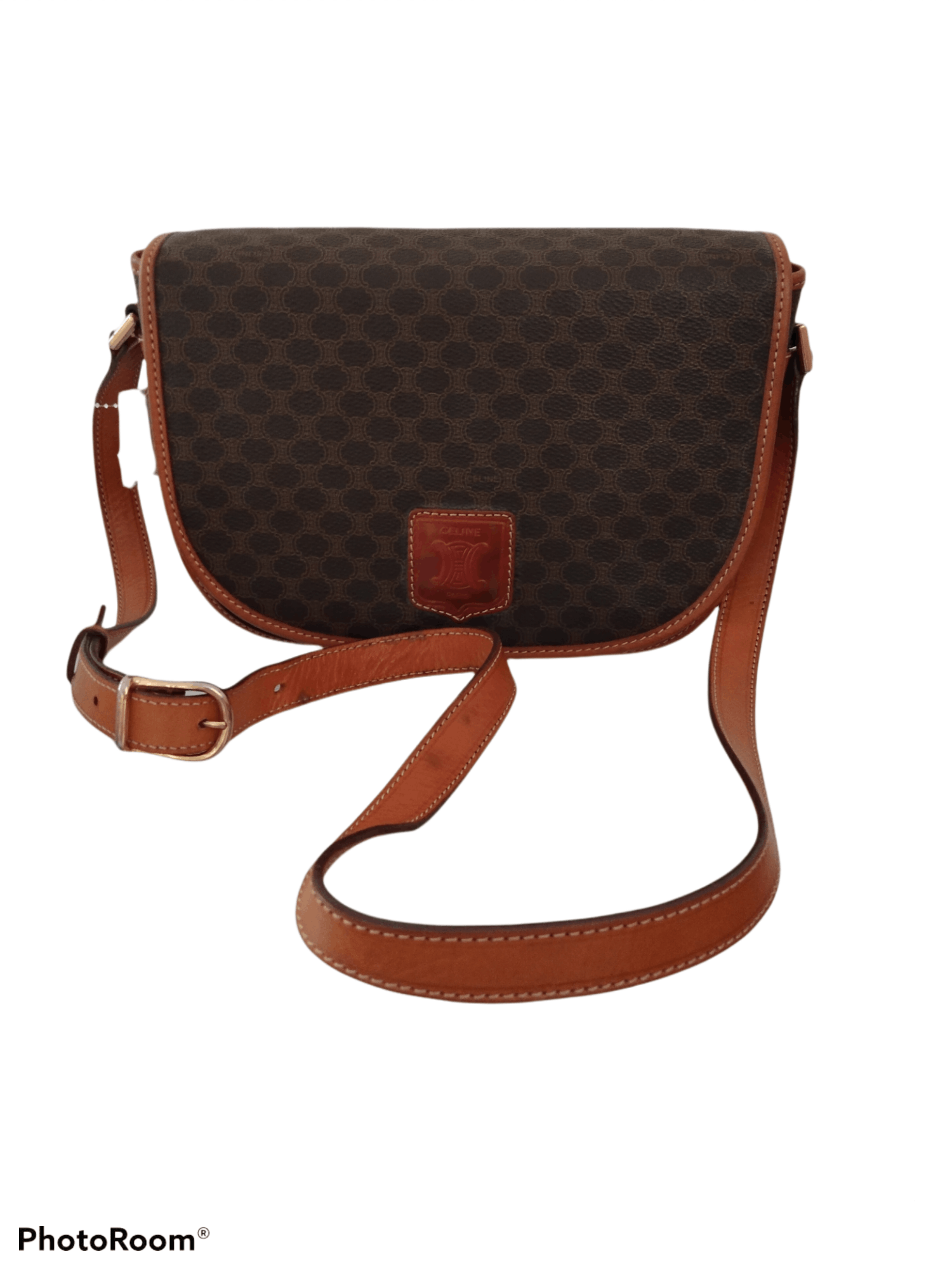 Authentic Celine Paris Monogram Logo Sling/crossbody Bag in Brown, Men's