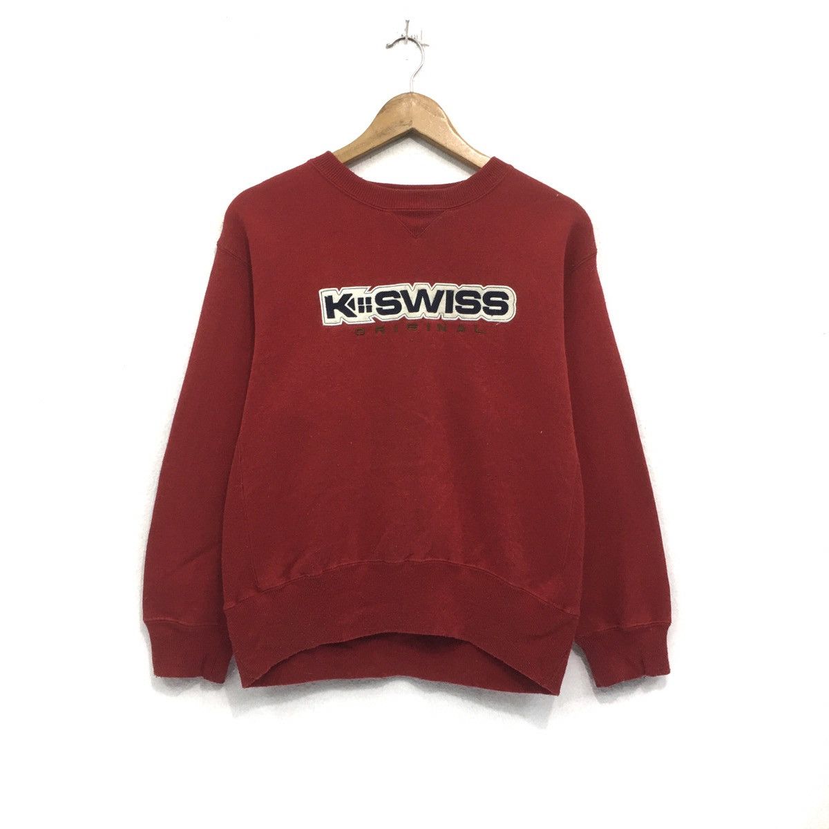 K-Swiss × Vintage K:Swiss Sweatshirt Crewneck Biglogo Embroidery K-Swiss Size US M / EU 48-50 / 2 - 1 Thumbnail