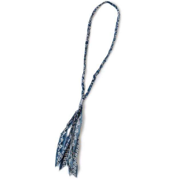 image of Kapital Bandana Necklace in Navy, Men's