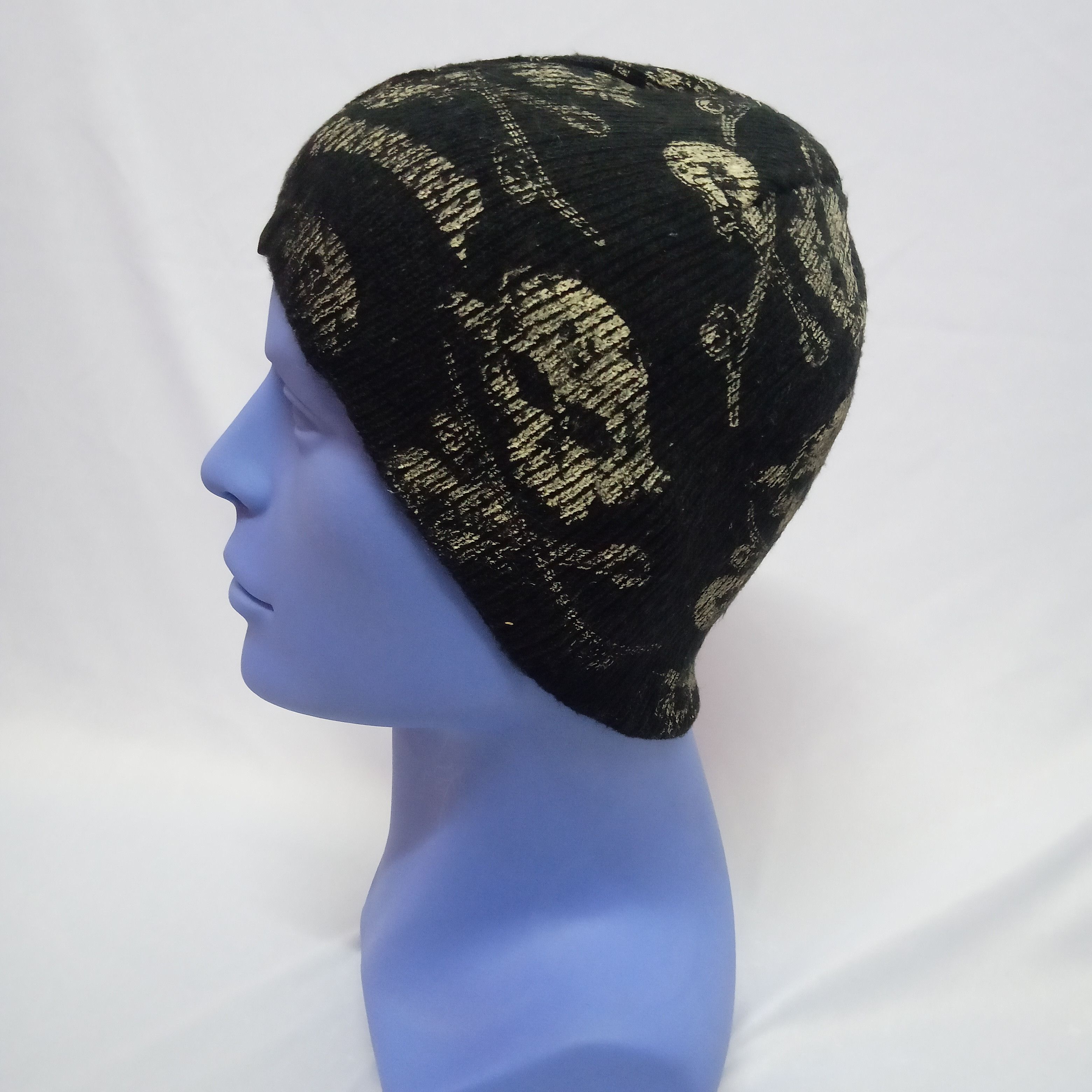 Black Label × Thrasher 💥BEST OFFER💥 TRASHER SKULL BEANIE HAT Size ONE SIZE - 2 Thumbnail