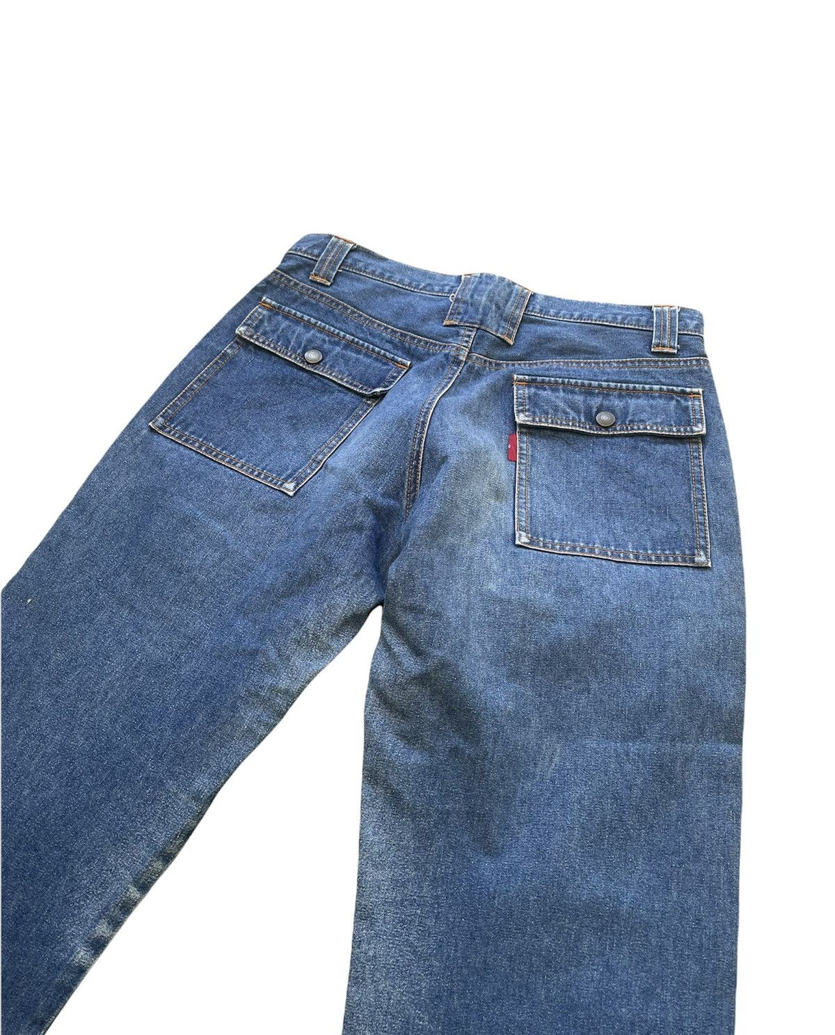 Japanese Brand No Brand Japanesse Bush Pant Aging Faded Wash Denim Size US 30 / EU 46 - 7 Thumbnail