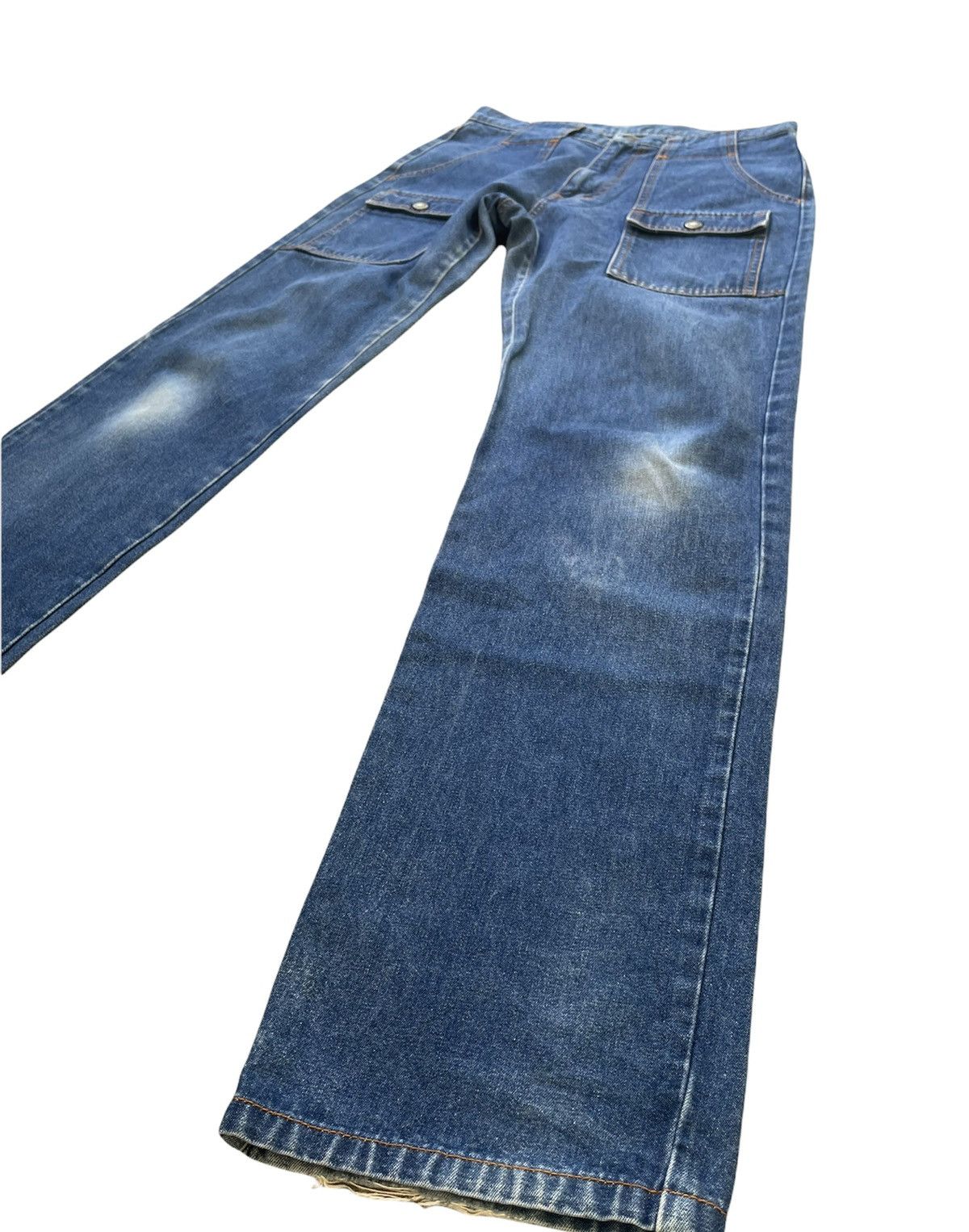 Japanese Brand No Brand Japanesse Bush Pant Aging Faded Wash Denim Size US 30 / EU 46 - 2 Thumbnail