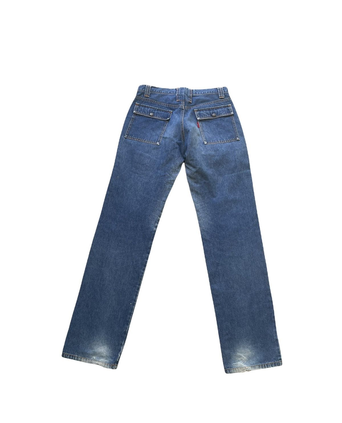 Japanese Brand No Brand Japanesse Bush Pant Aging Faded Wash Denim Size US 30 / EU 46 - 6 Thumbnail