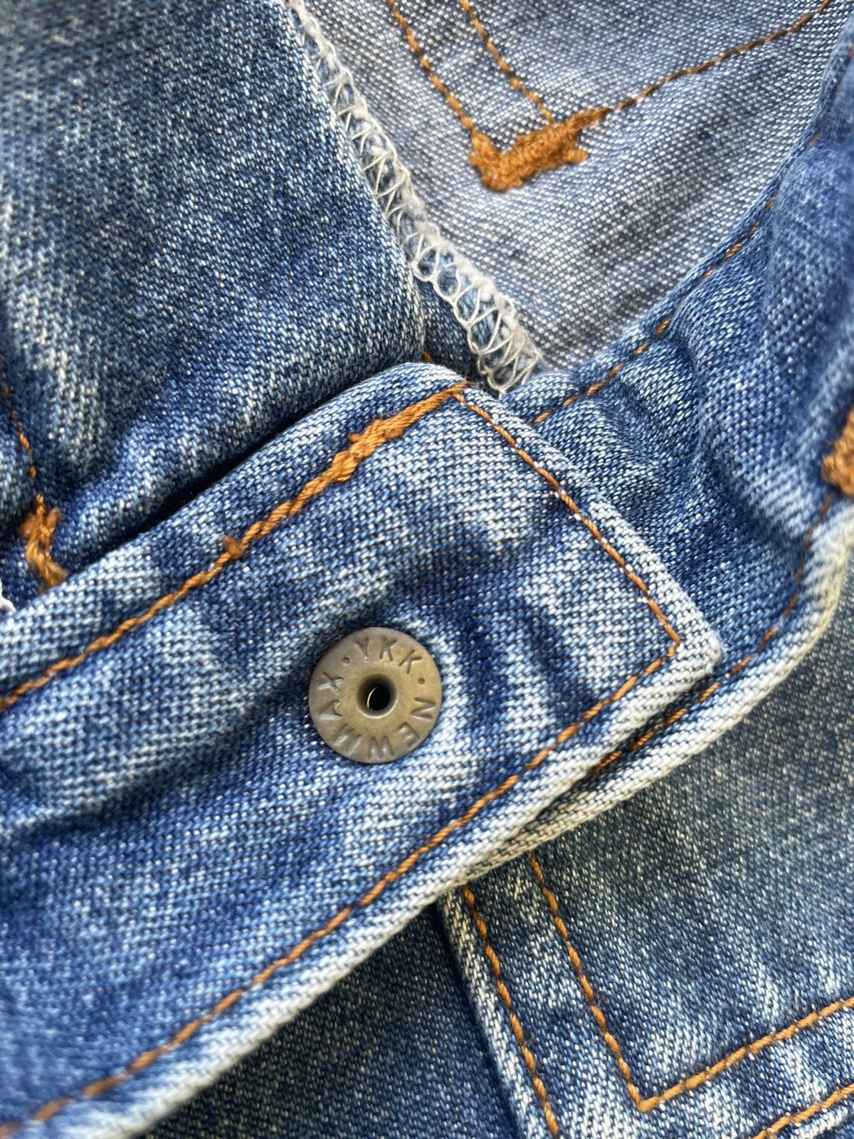 Japanese Brand No Brand Japanesse Bush Pant Aging Faded Wash Denim Size US 30 / EU 46 - 12 Thumbnail