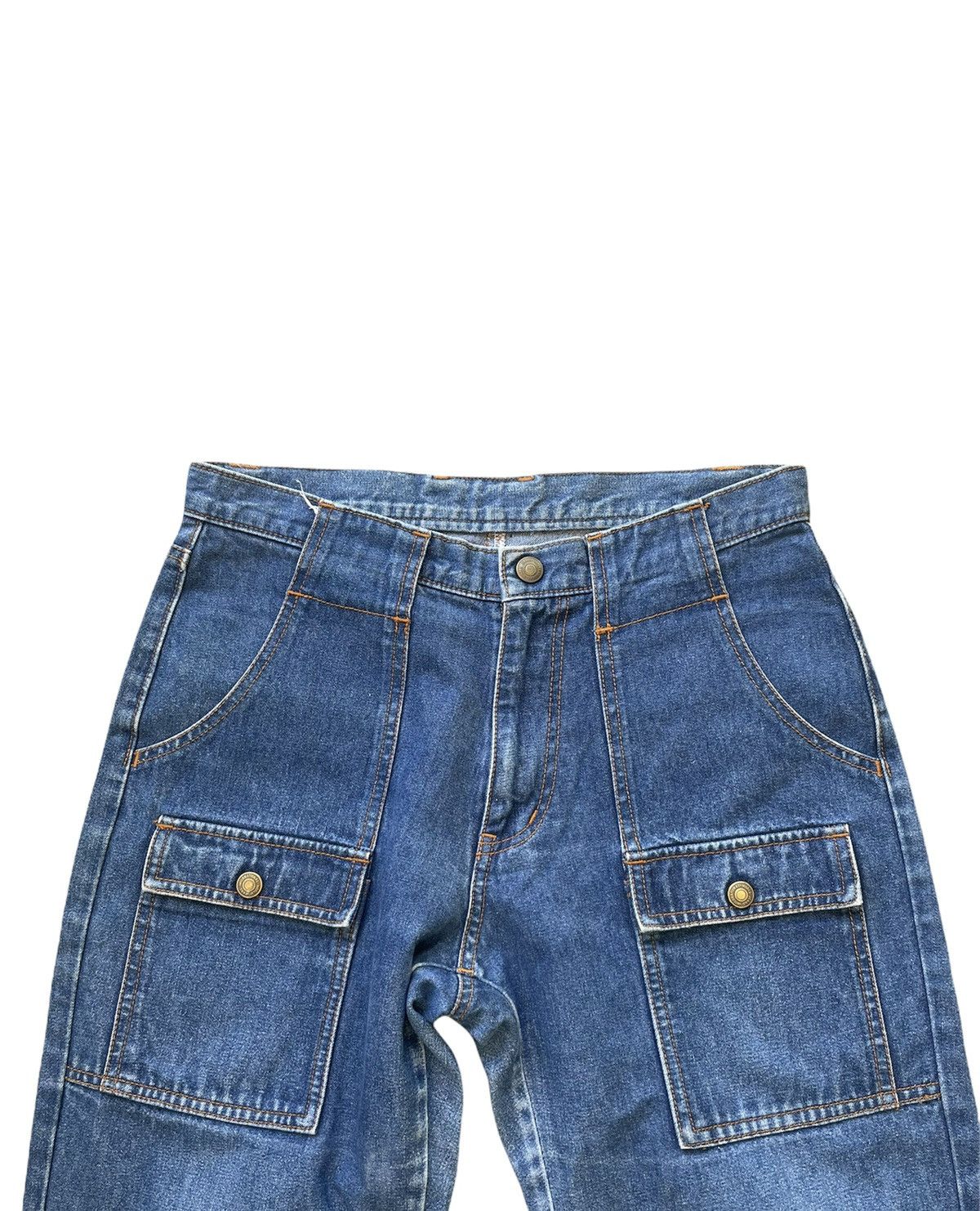 Japanese Brand No Brand Japanesse Bush Pant Aging Faded Wash Denim Size US 30 / EU 46 - 4 Thumbnail