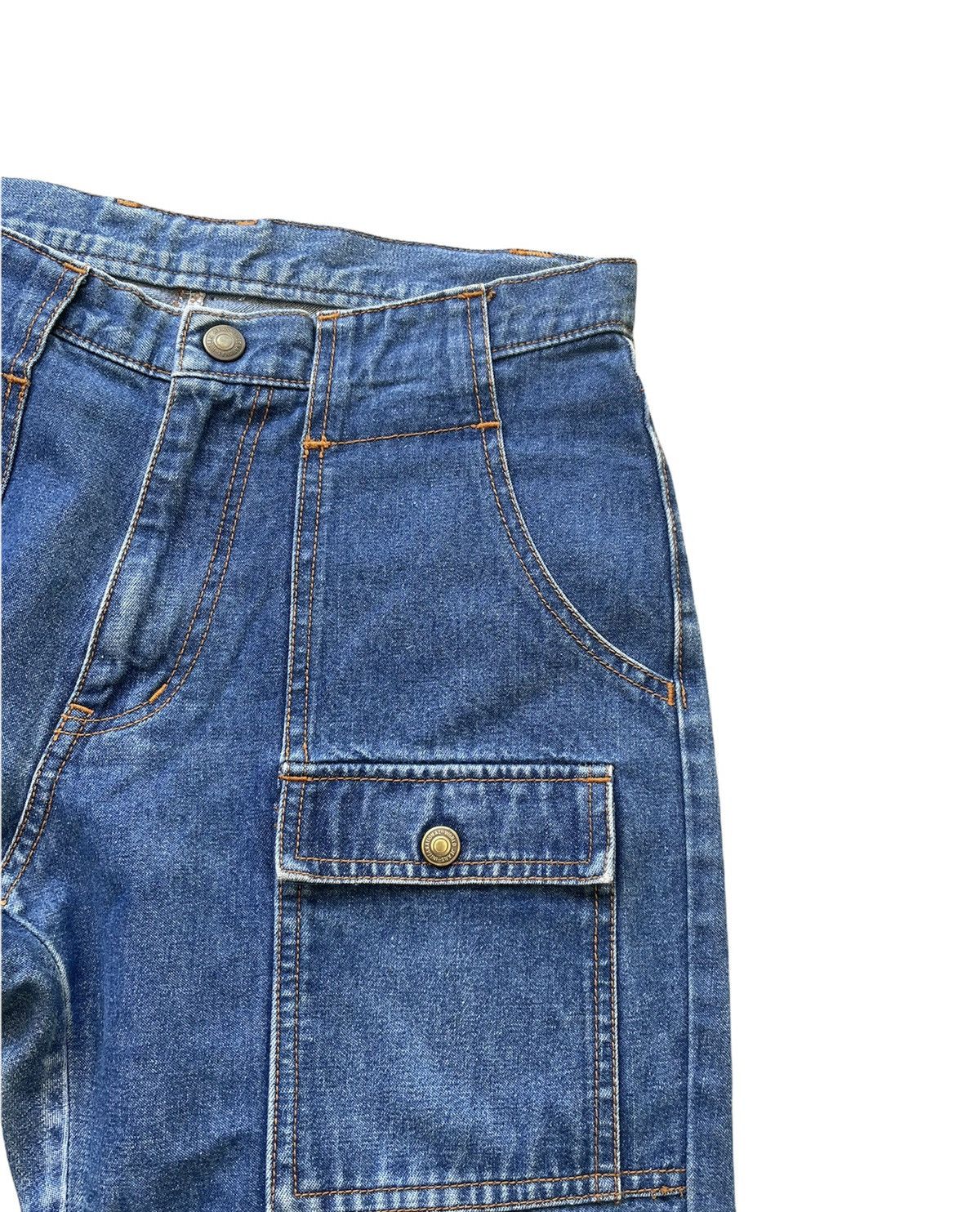 Japanese Brand No Brand Japanesse Bush Pant Aging Faded Wash Denim Size US 30 / EU 46 - 5 Thumbnail