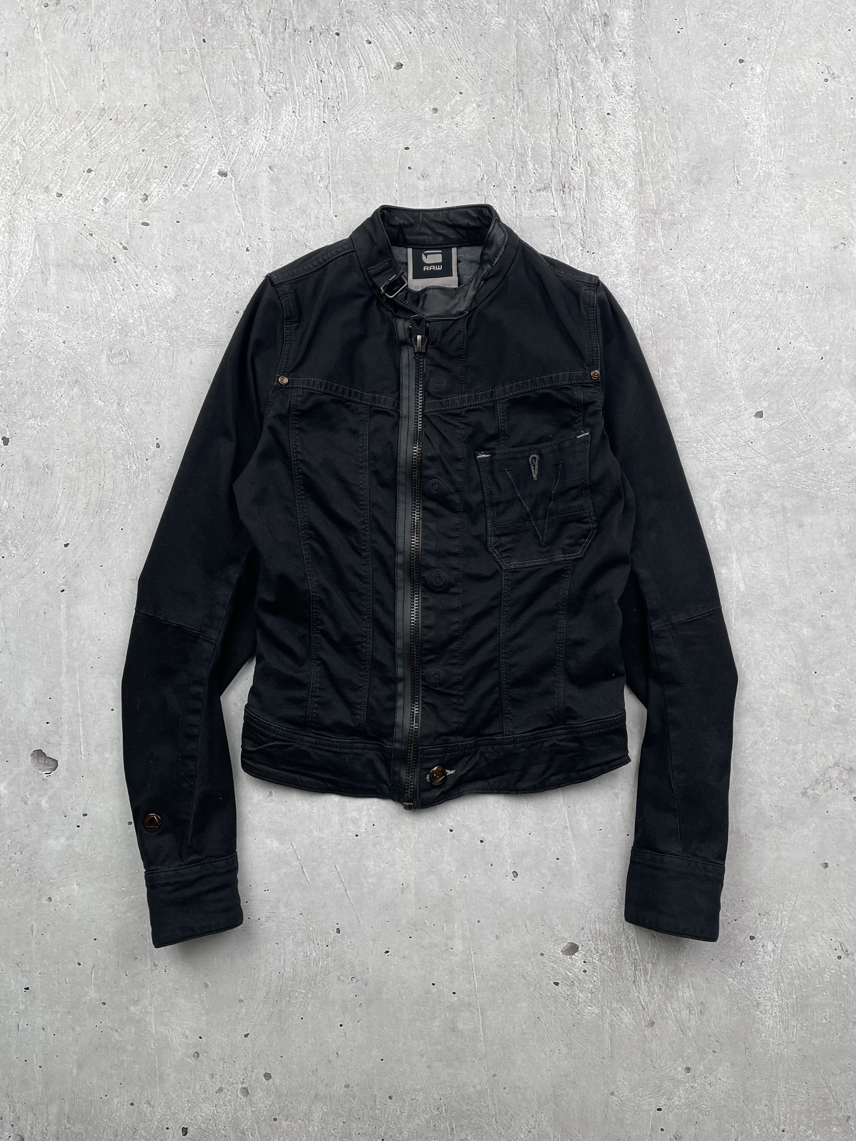 G-Star G Star RAW Vintage Denim Bomber Jacket Size XS / US 0-2 / IT 36-38 - 1 Thumbnail