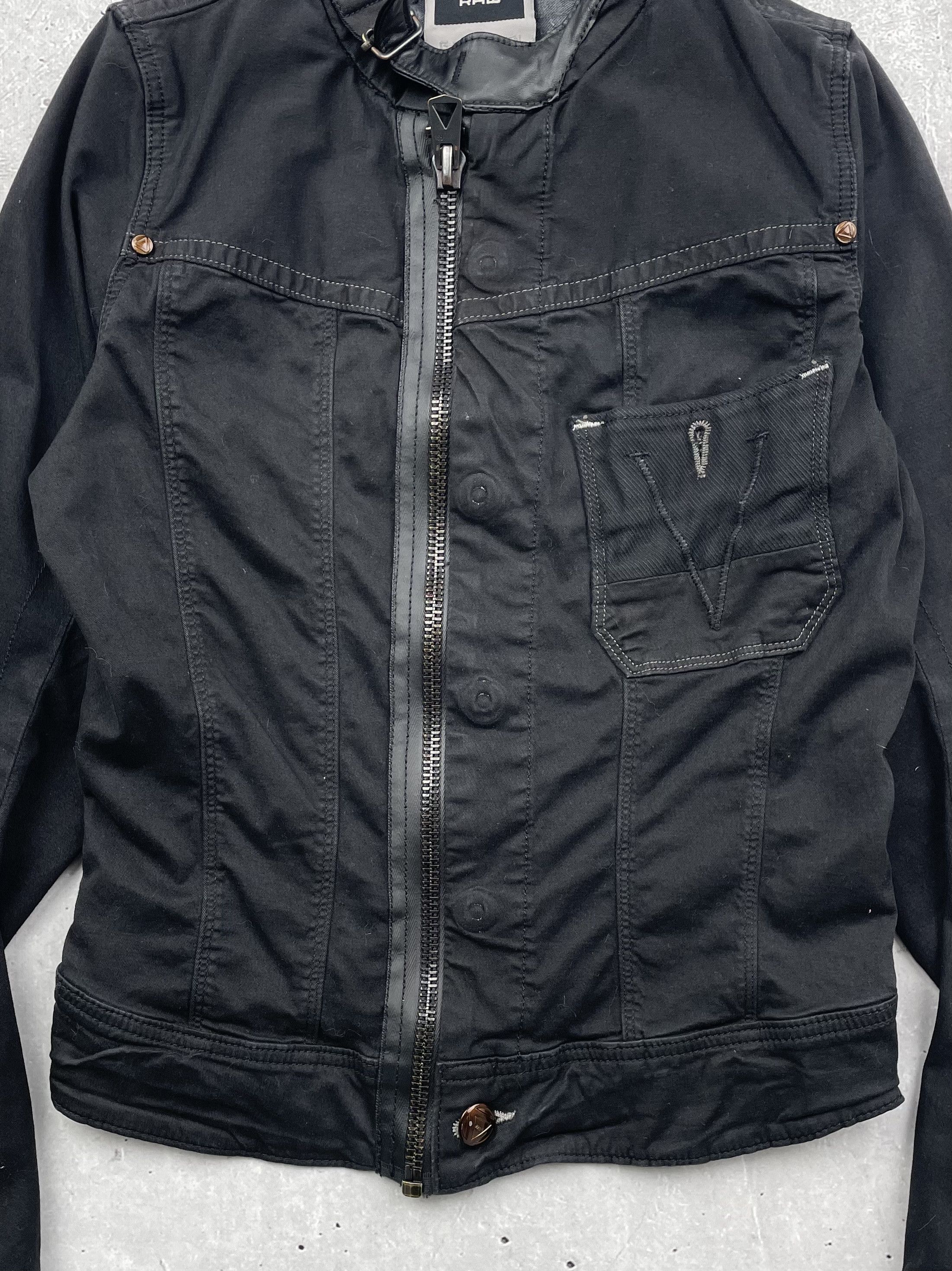 G-Star G Star RAW Vintage Denim Bomber Jacket Size XS / US 0-2 / IT 36-38 - 3 Thumbnail