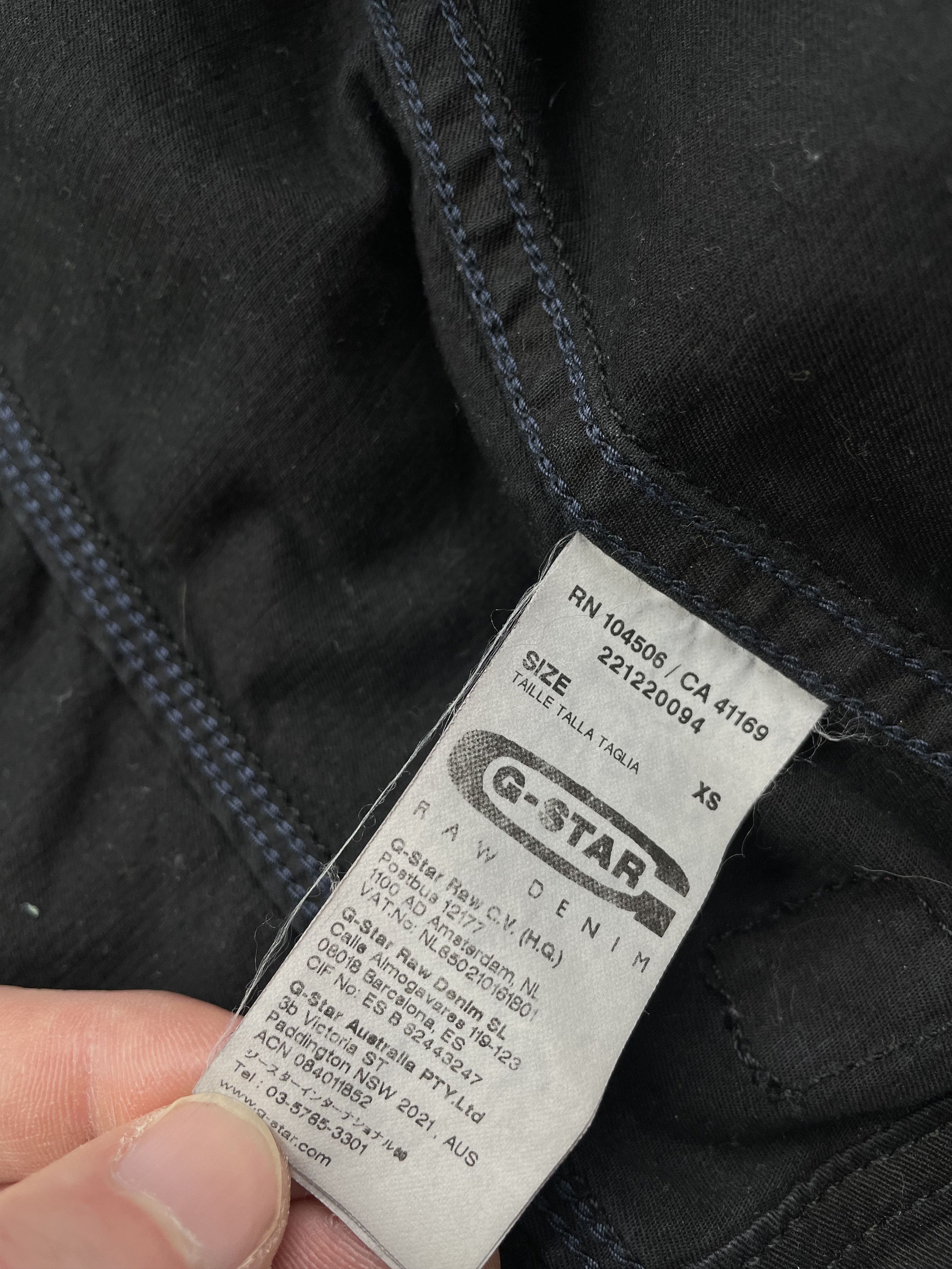 G-Star G Star RAW Vintage Denim Bomber Jacket Size XS / US 0-2 / IT 36-38 - 7 Thumbnail