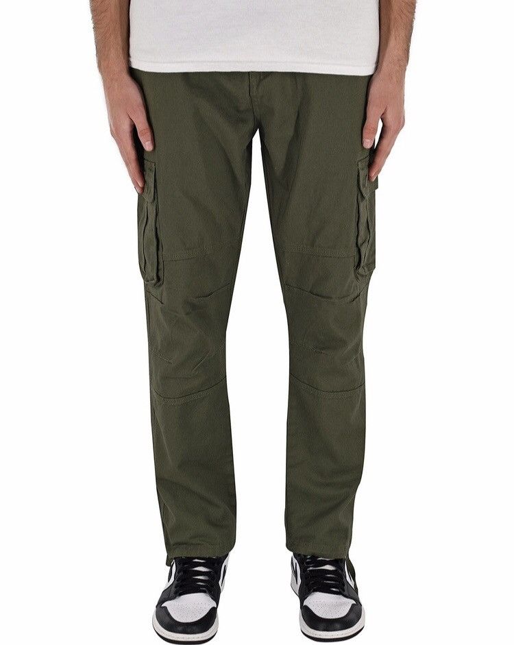 Japanese Brand 6 Pocket Cargo Pants Olive Green Size US 42 / EU 58 - 2 Thumbnail