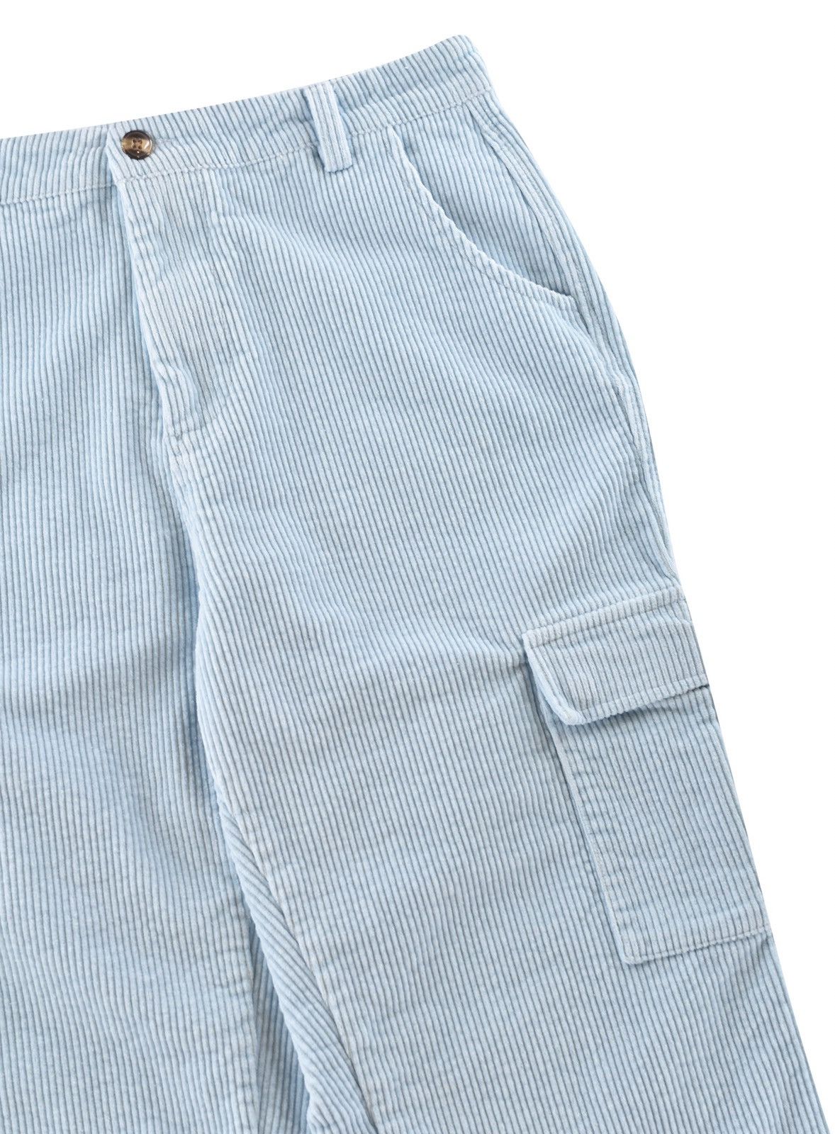 Vintage Corduroy Cargo Pants Sky Blue Size US 32 / EU 48 - 2 Thumbnail