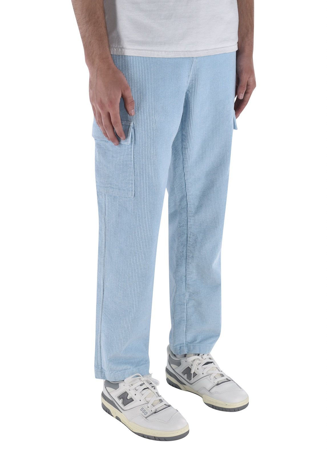 Vintage Corduroy Cargo Pants Sky Blue Size US 32 / EU 48 - 4 Thumbnail