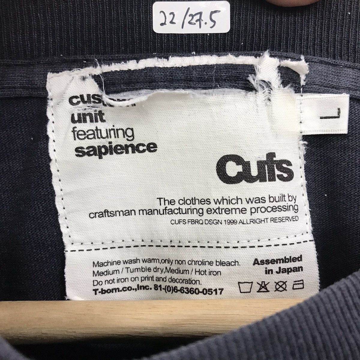 Japanese Brand Rare Cuft Japanese Brand Tee Size US L / EU 52-54 / 3 - 8 Thumbnail