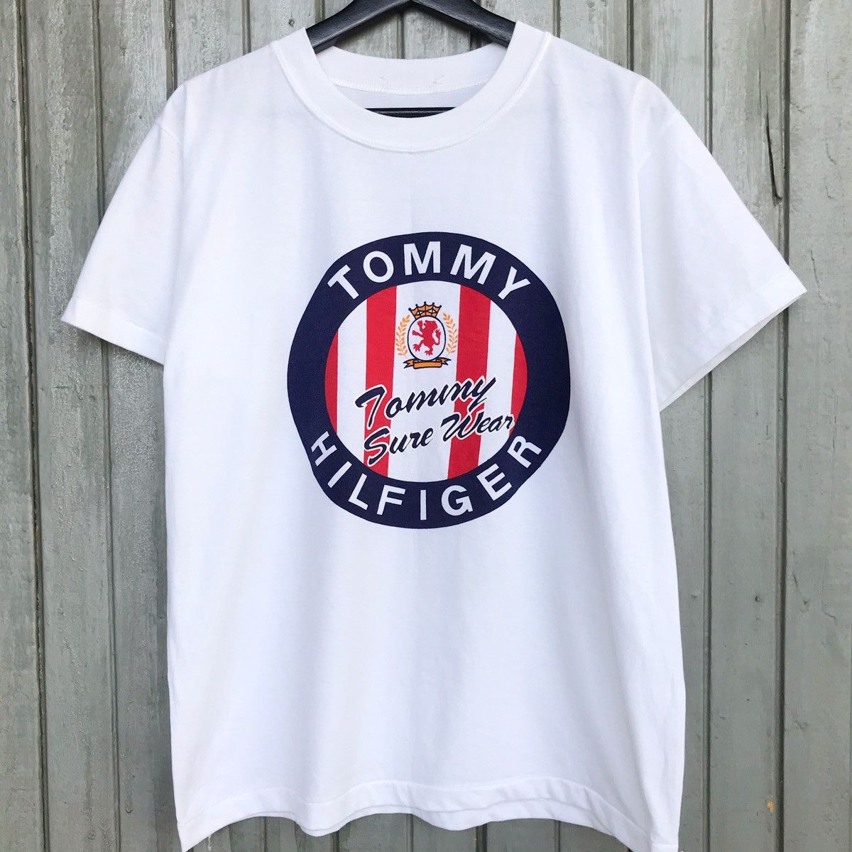 Tommy Hilfiger × Vintage *🔥TOMMY HILFIGER BIG LOGO T SHIRT Size US L / EU 52-54 / 3 - 3 Thumbnail