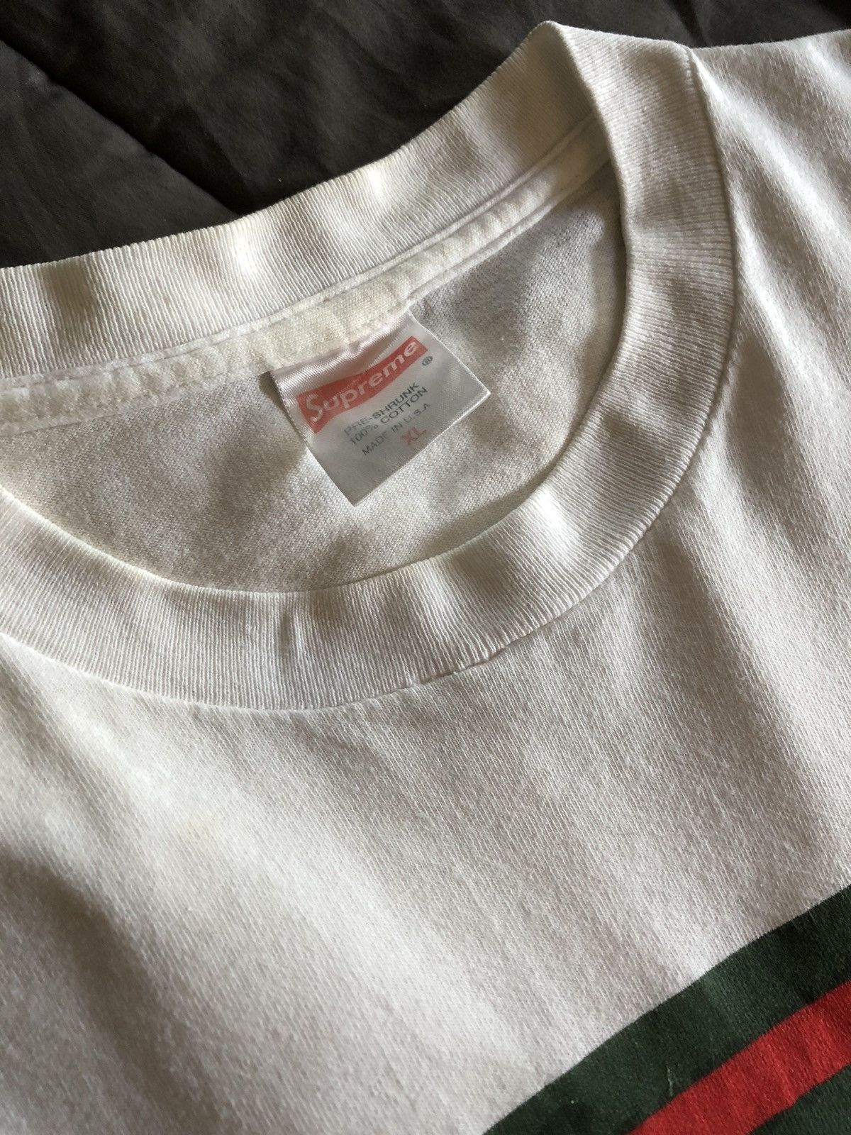 Supreme 2000 Supreme Gucci Box Logo Tee Size US XL / EU 56 / 4 - 3 Thumbnail
