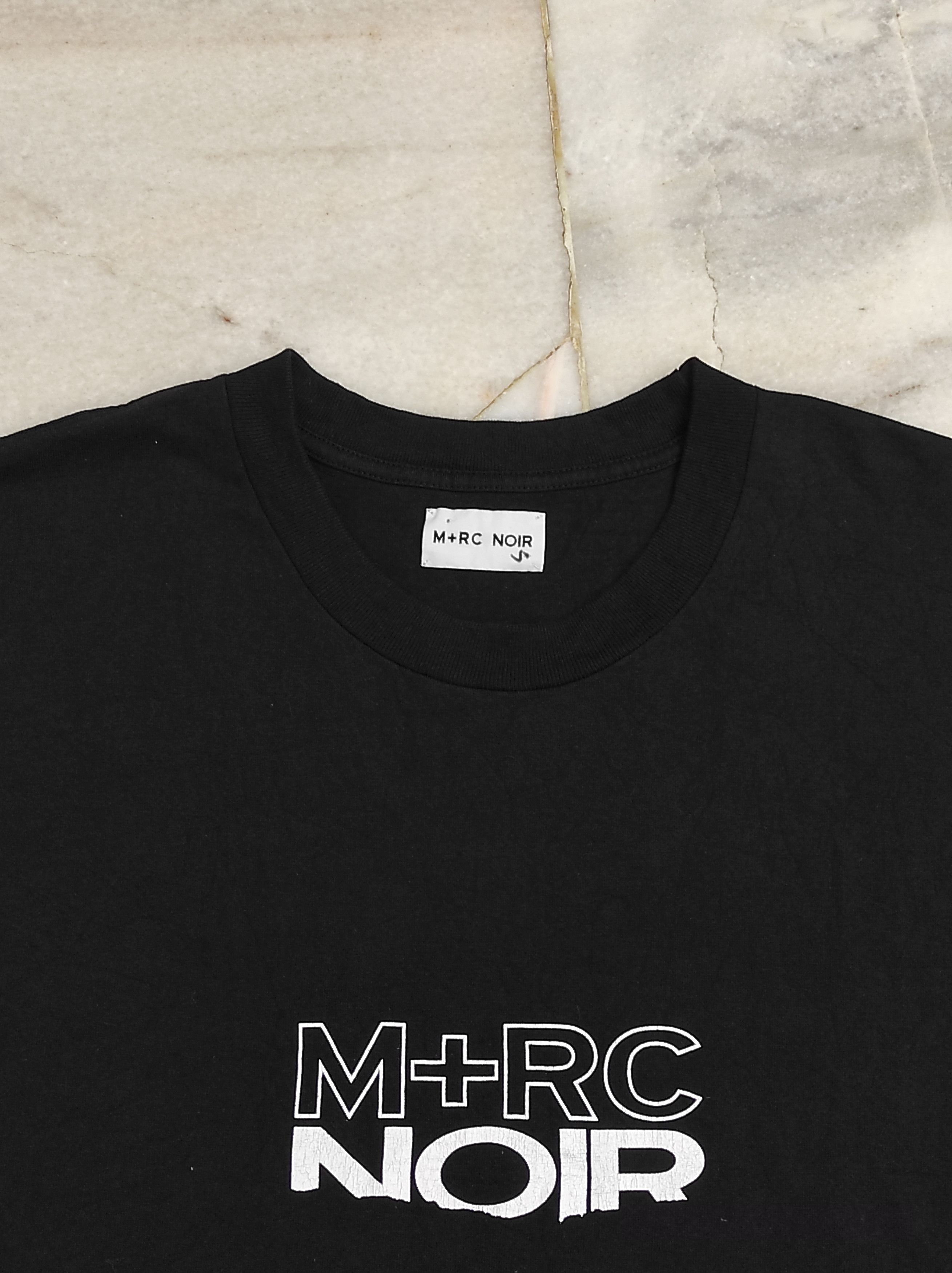 M+Rc Noir AW19 M+RC NOIR "Marché Noir" SAD RIPPED LOGO Crew Neck tee Size US L / EU 52-54 / 3 - 3 Thumbnail