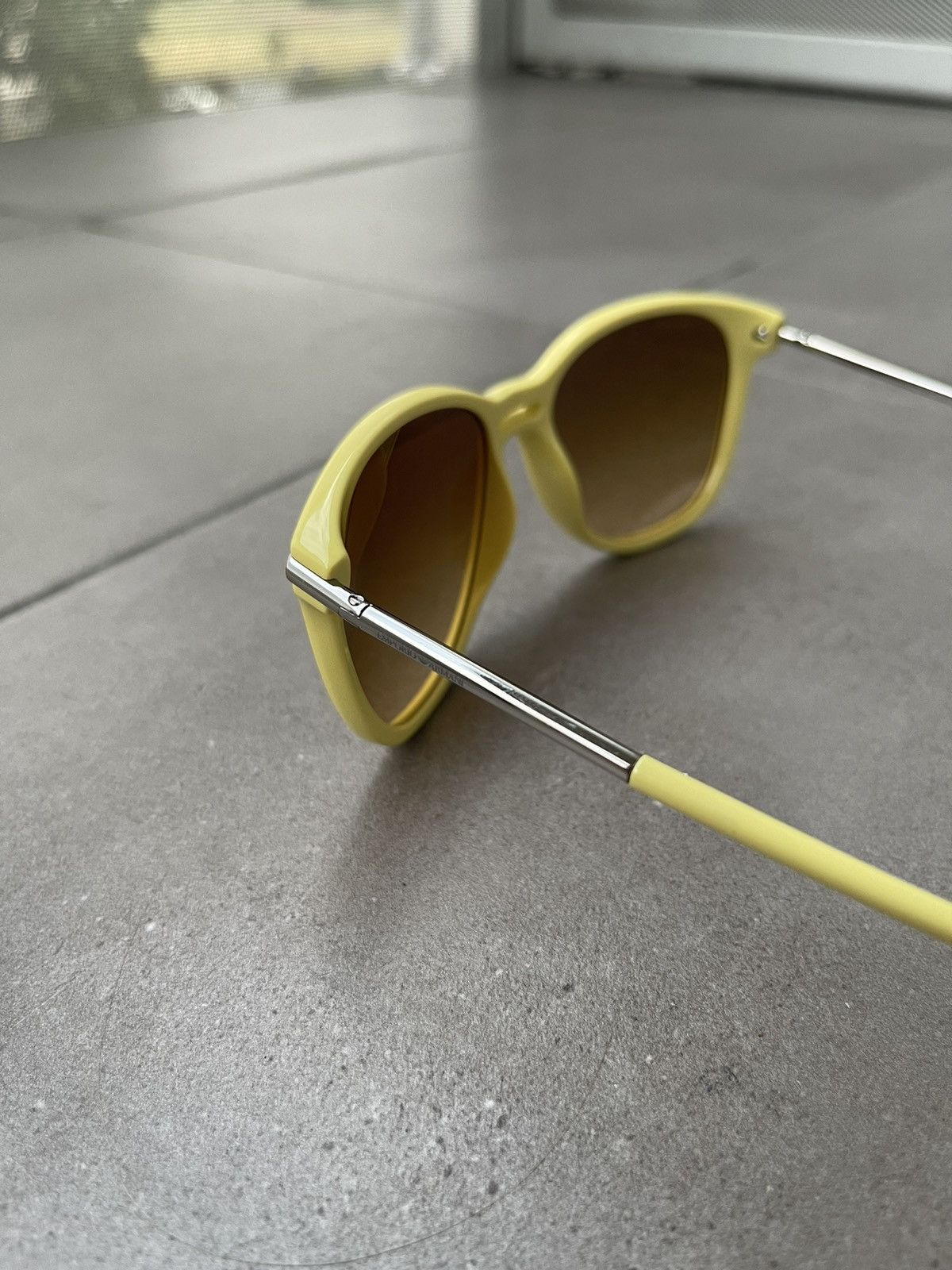 Emporio Armani Emporio Armani EA4006 5076/2L Yellow Cat Eyes Sunglasses Size ONE SIZE - 6 Thumbnail