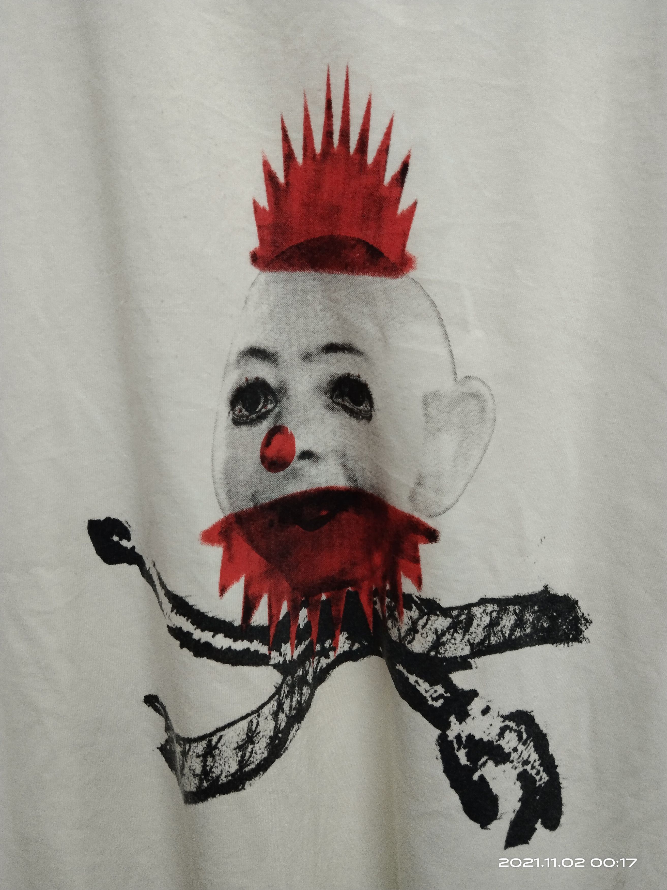 Japanese Brand CLOWN PUNK REBIRTH OF TABURA T-SHIRT Size US M / EU 48-50 / 2 - 3 Thumbnail