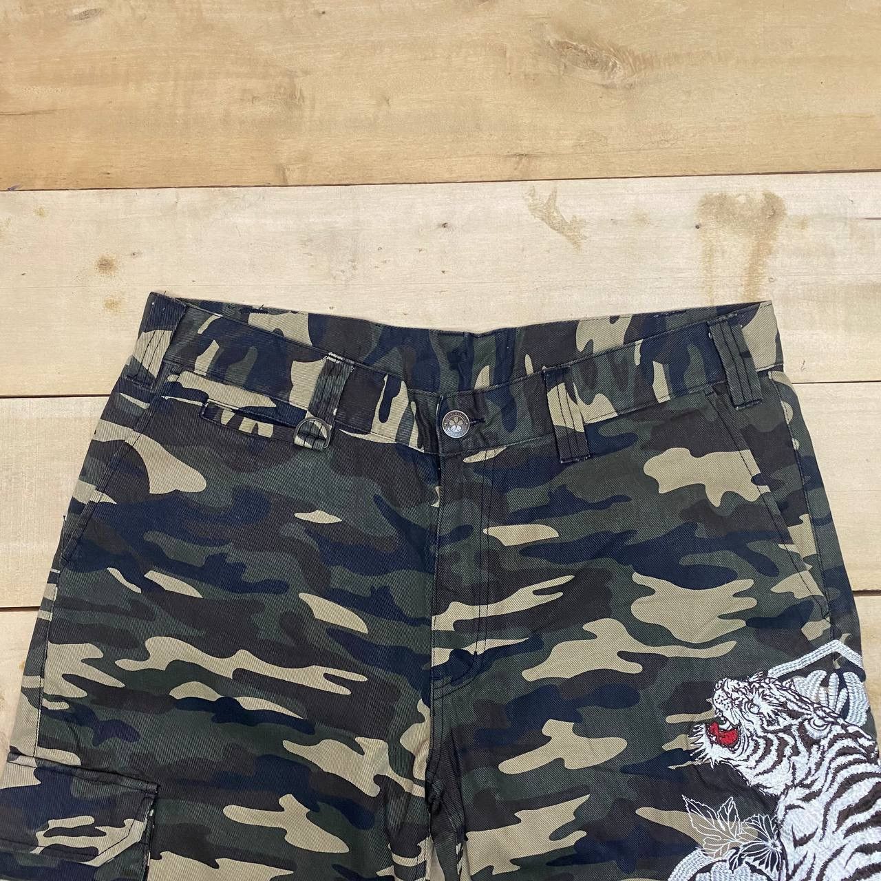 Japanese Brand X328 THE JAPANESE TRADITION TIGER SUKARJAN CARGO PANTS Size US 35 - 2 Thumbnail