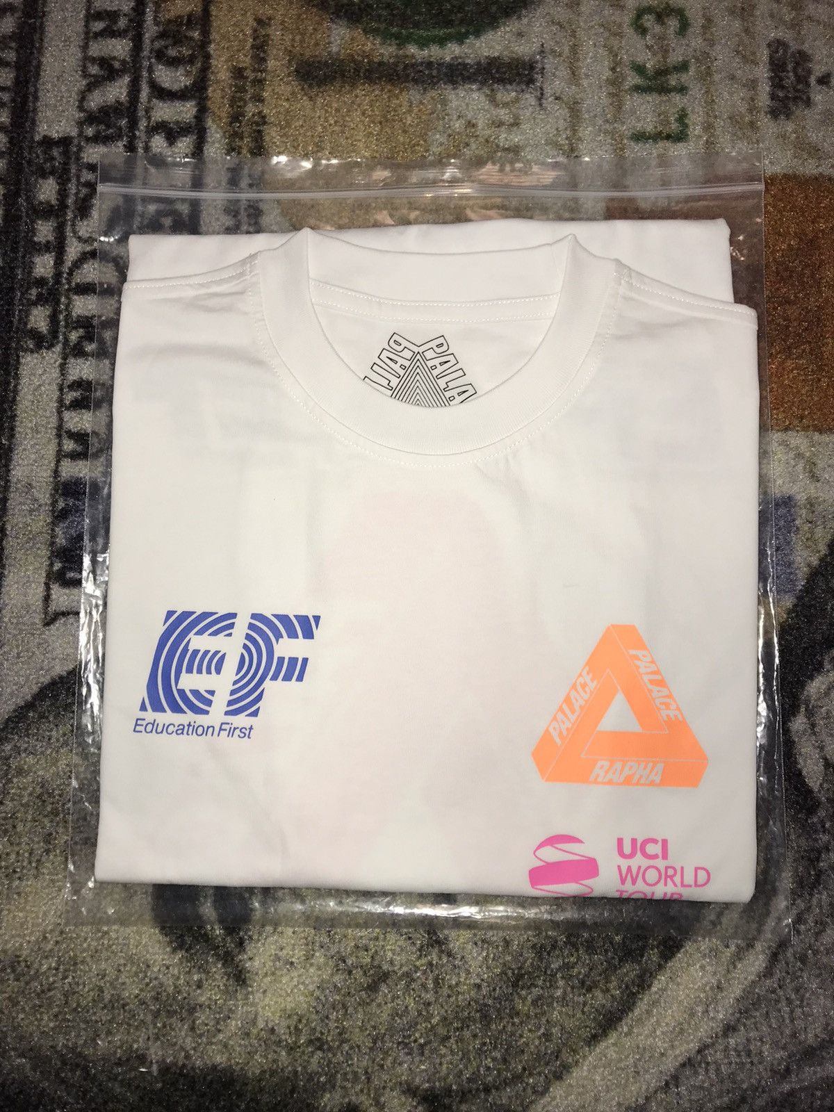 Palace x Rapha EF Education First T-Shirt Grey Marl