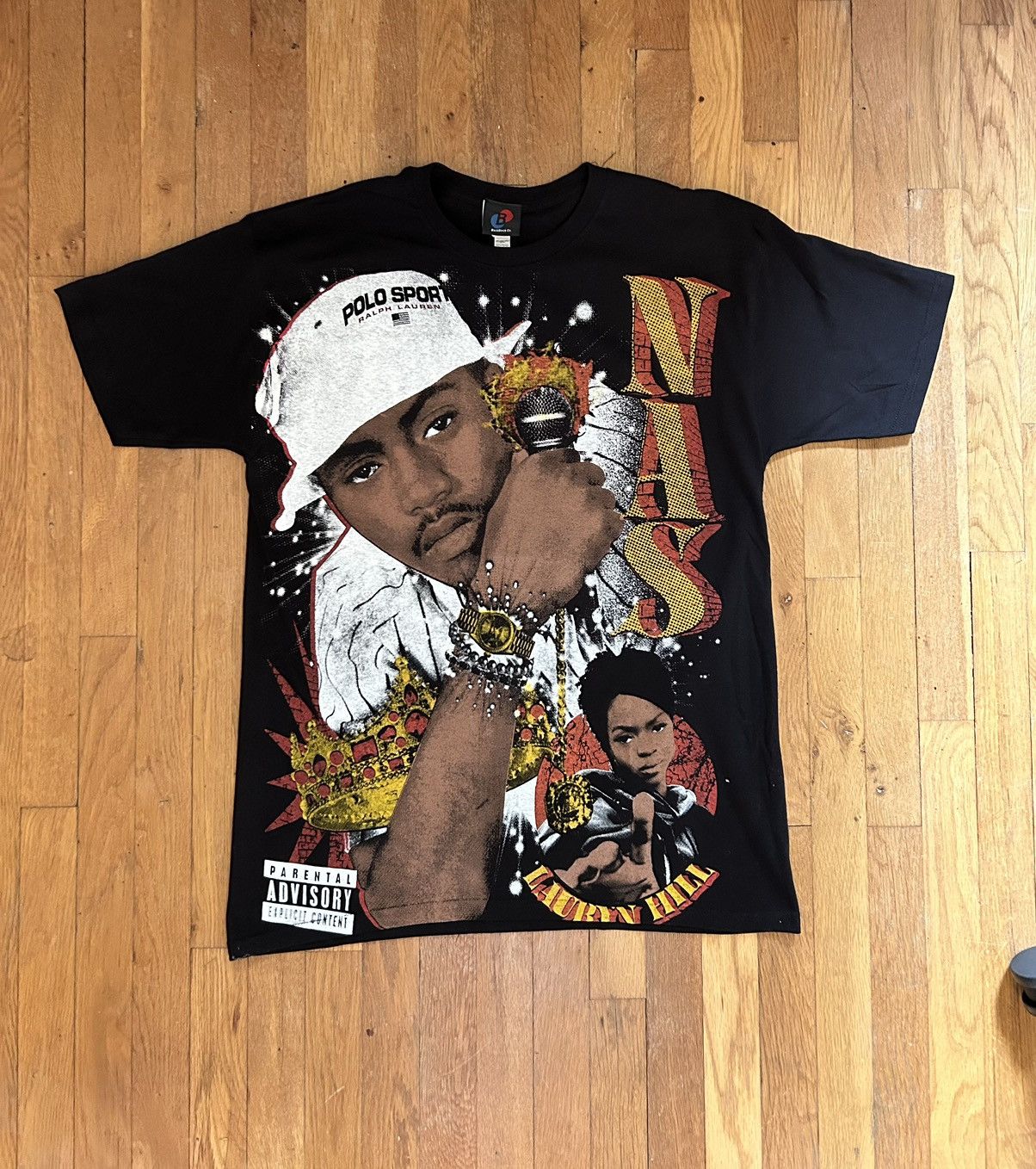 Rap Tees × Vintage Nas Rap Tee Backstock Co. Vintage | Grailed