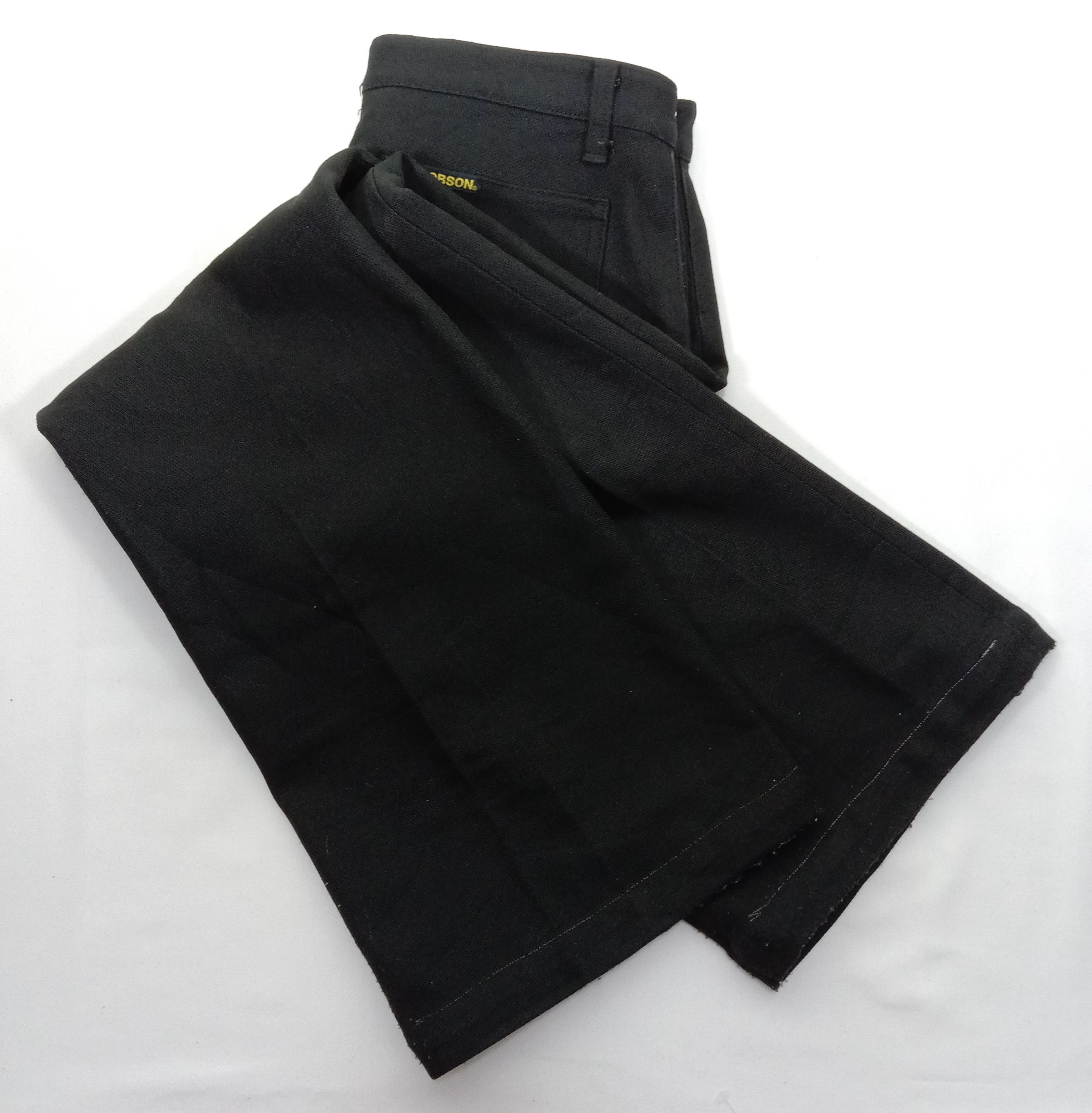 Japanese Brand Flare Pants Vintage Bobson Bell Bottom Black Pant Size 31" - 14 Thumbnail