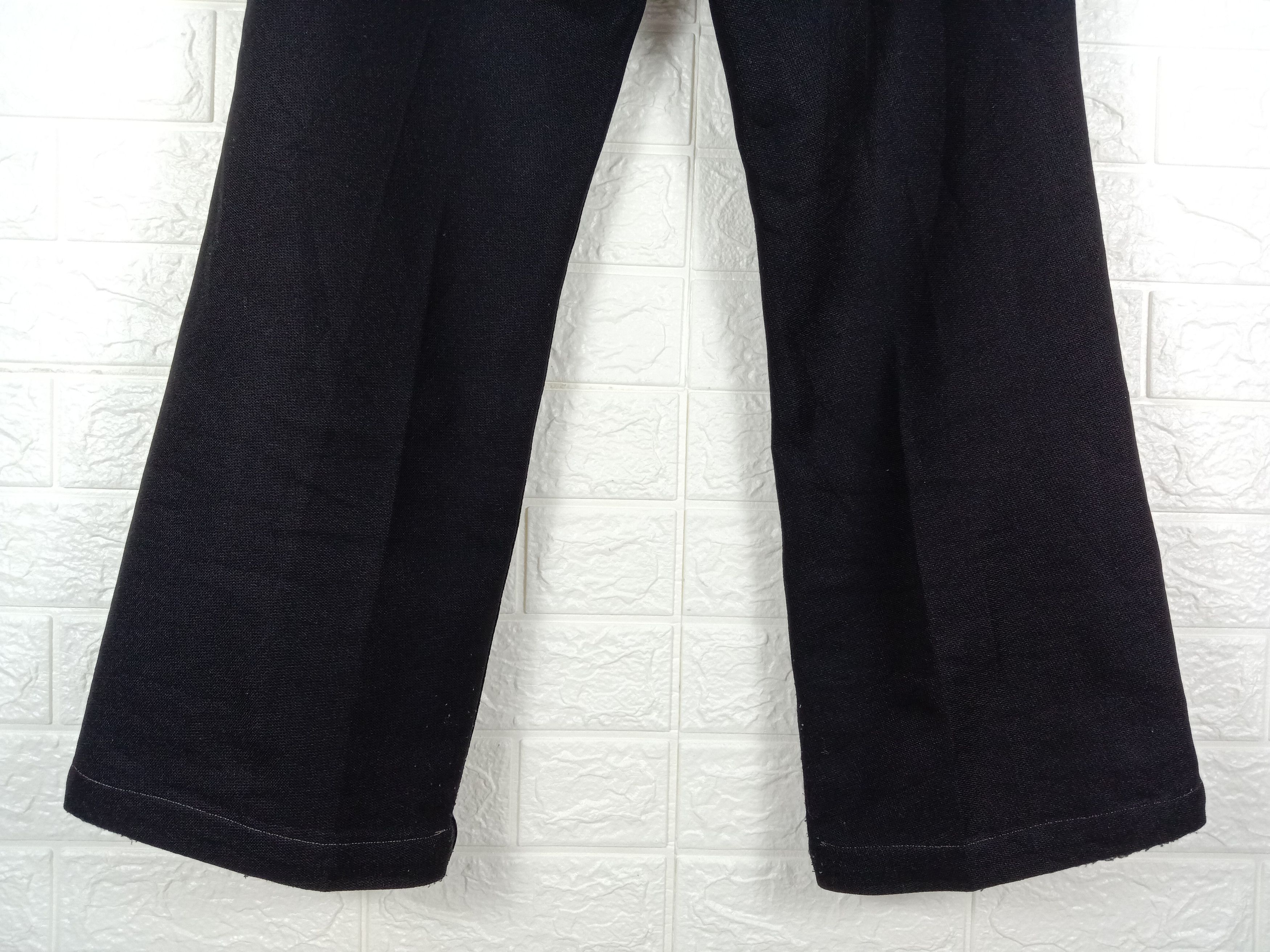 Japanese Brand Flare Pants Vintage Bobson Bell Bottom Black Pant Size 31" - 8 Thumbnail