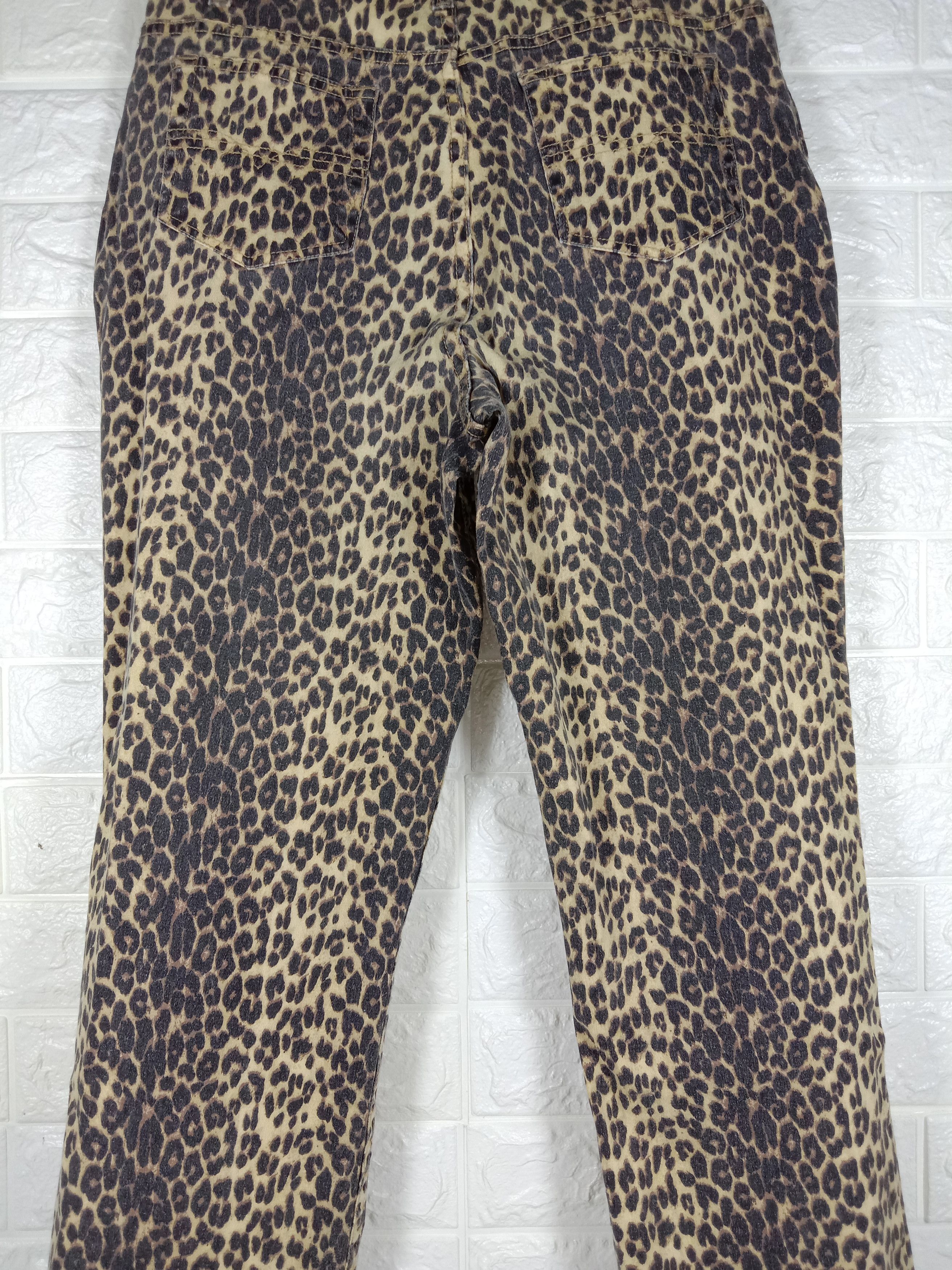Denim & Co. Vintage Denim & co Leopard Design Retro Stretch Pants Size 32" / US 10 / IT 46 - 7 Thumbnail