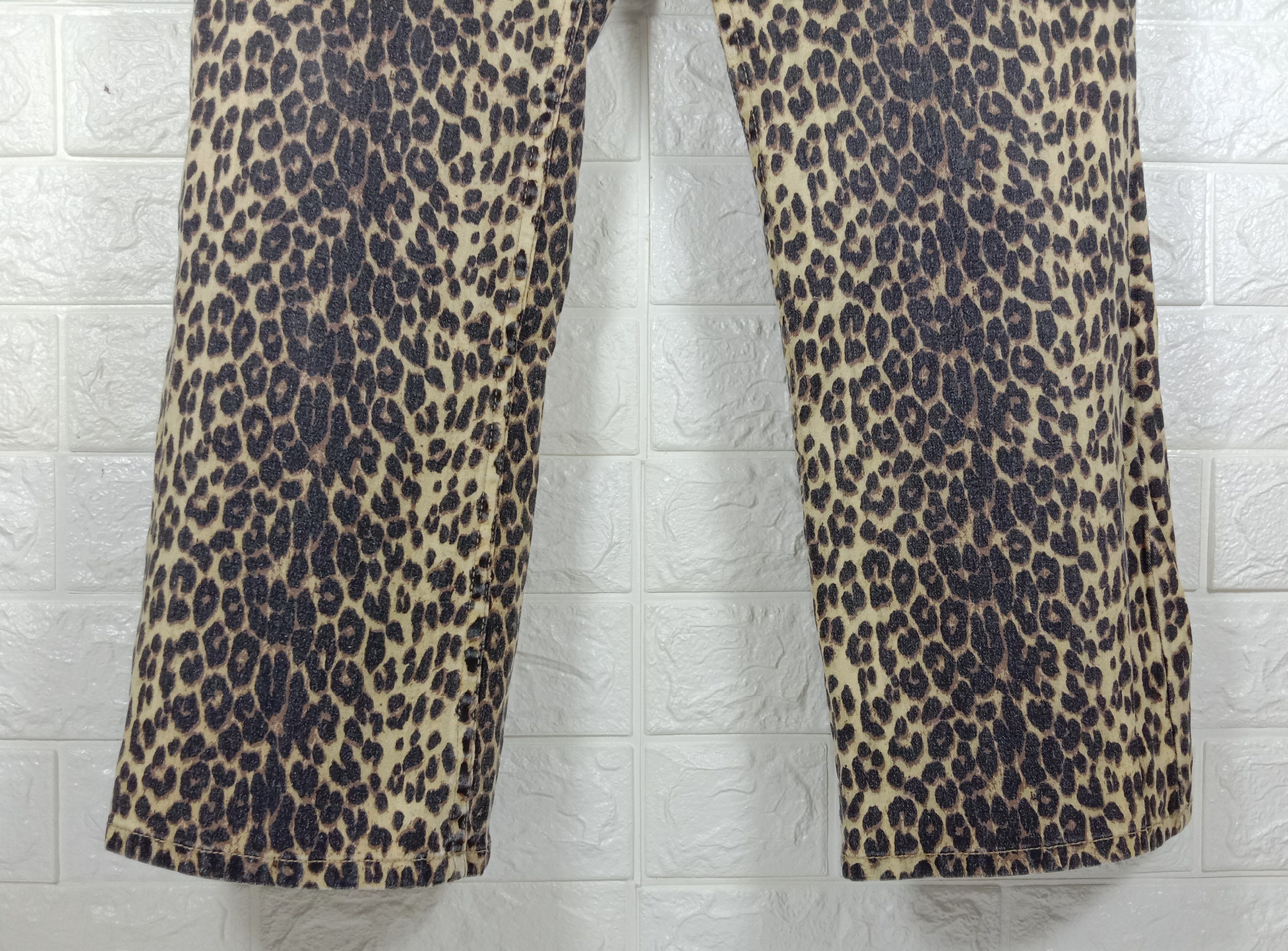 Denim & Co. Vintage Denim & co Leopard Design Retro Stretch Pants Size 32" / US 10 / IT 46 - 8 Thumbnail