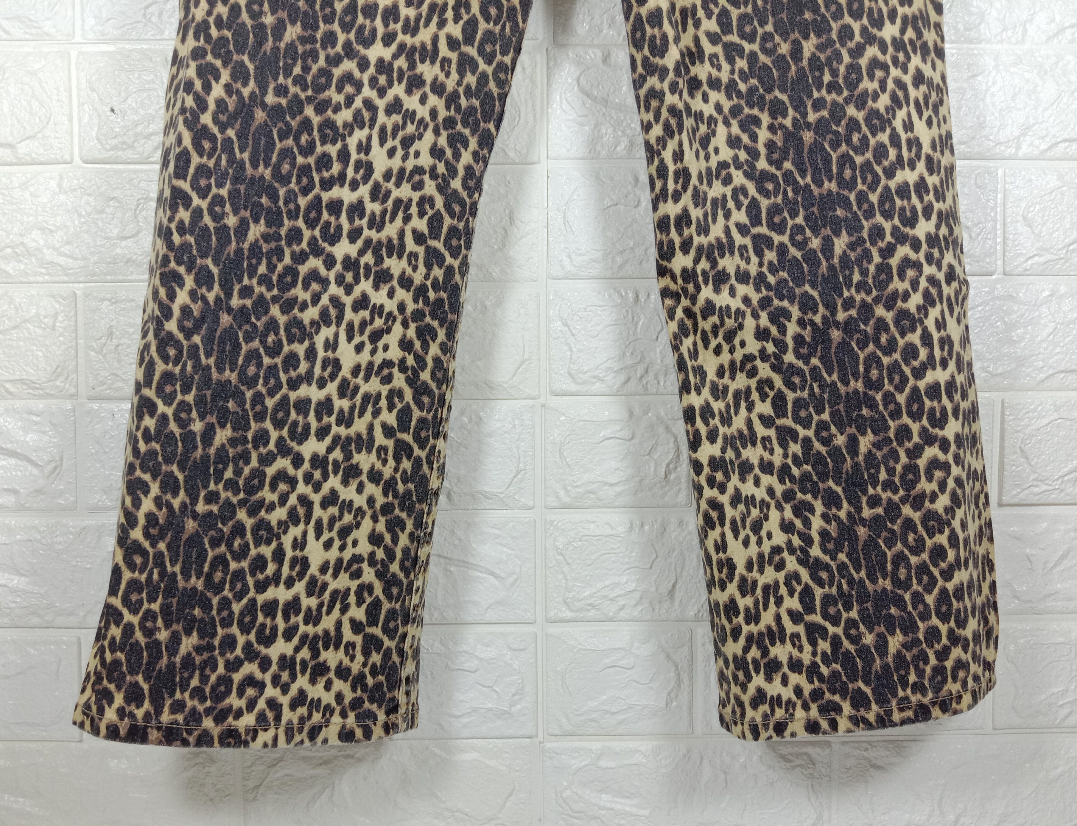 Denim & Co. Vintage Denim & co Leopard Design Retro Stretch Pants Size 32" / US 10 / IT 46 - 4 Thumbnail