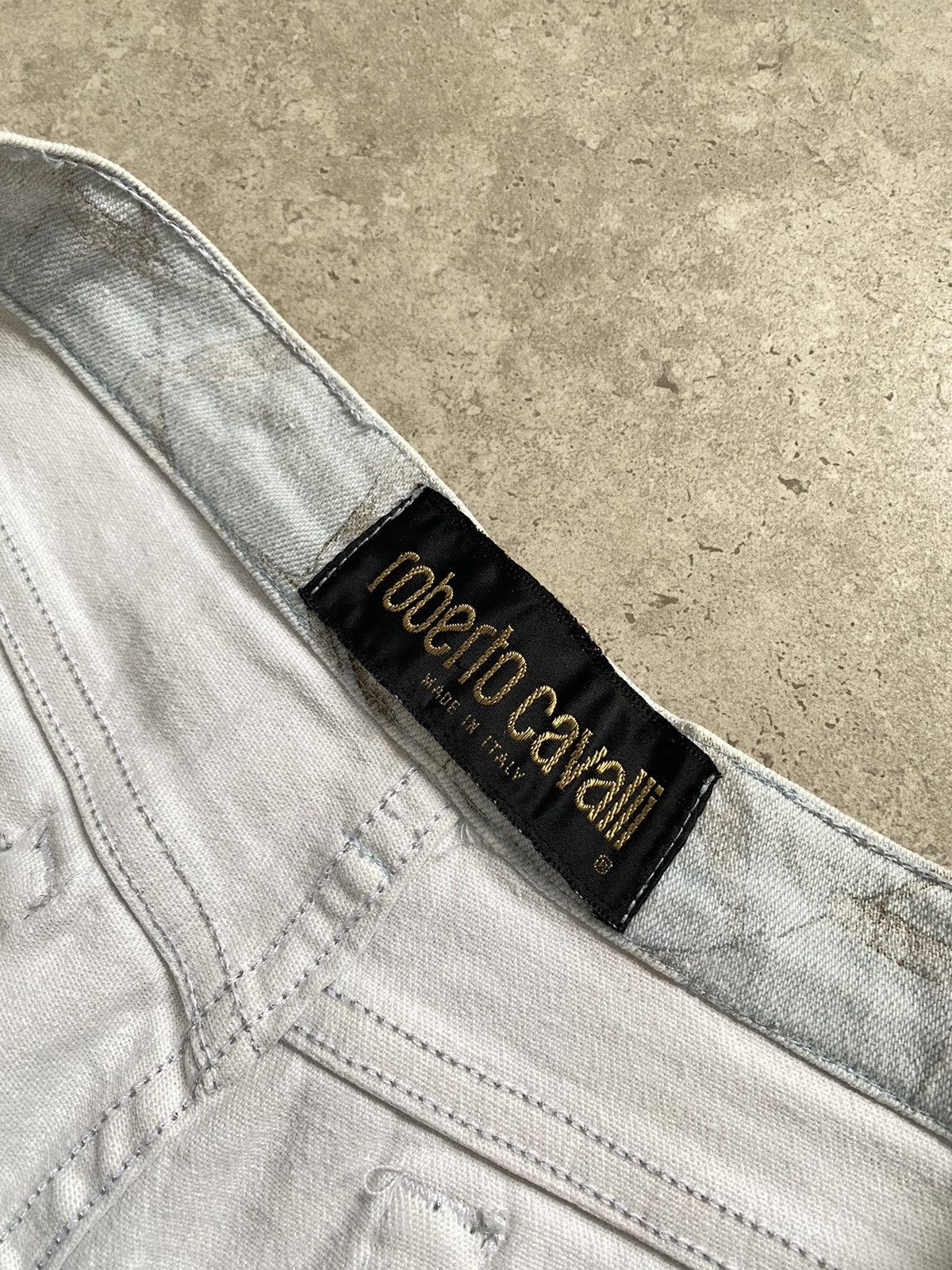 Roberto Cavalli Vintage Roberto Cavalli floral print jeans Size 27" / US 4 / IT 40 - 3 Thumbnail
