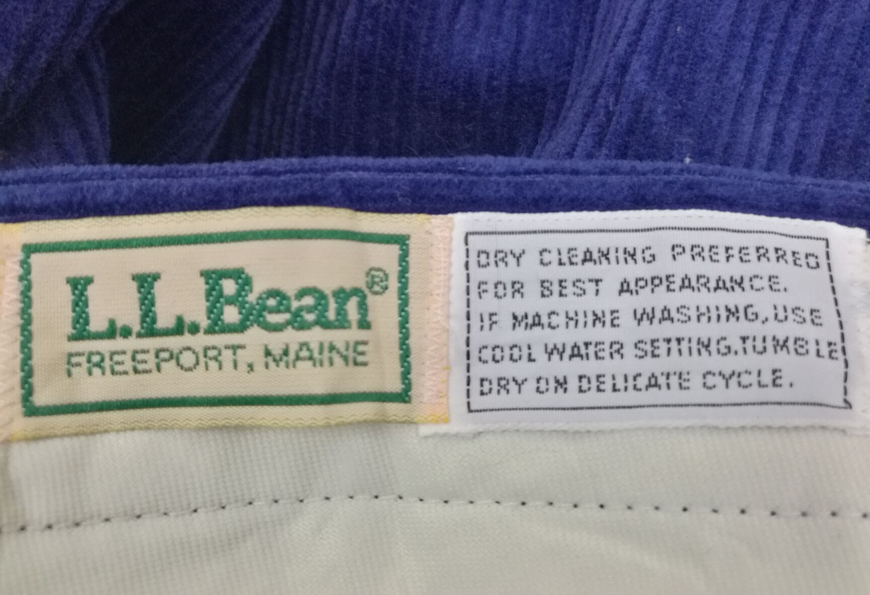 L.L. Bean Vintage L.L. Bean Navy Blue Made In USA Corduroy Pants Size US 34 / EU 50 - 12 Thumbnail