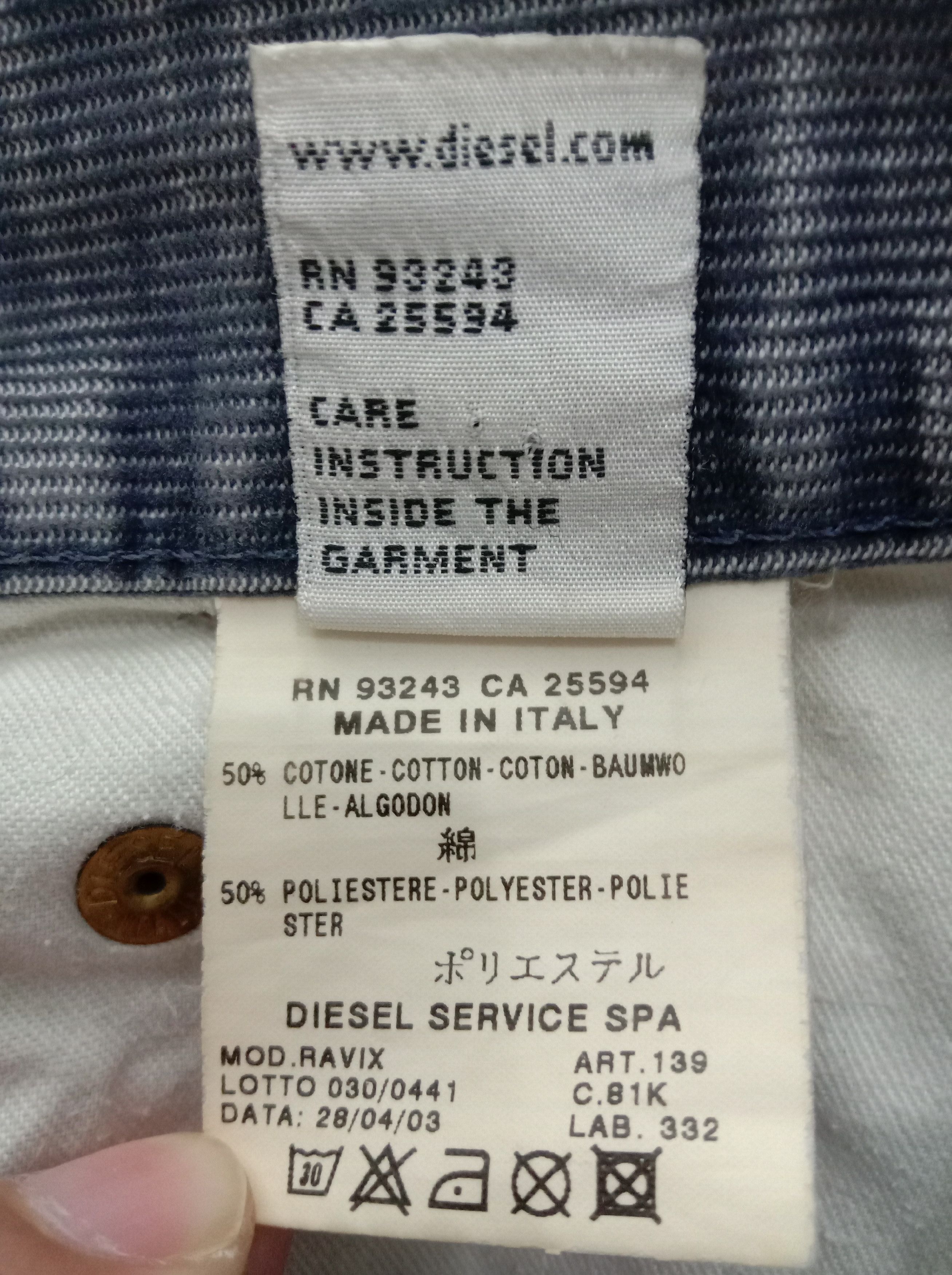 Diesel Vintage Diesel Industry Distressed Corduroy Pants Size US 34 / EU 50 - 13 Thumbnail