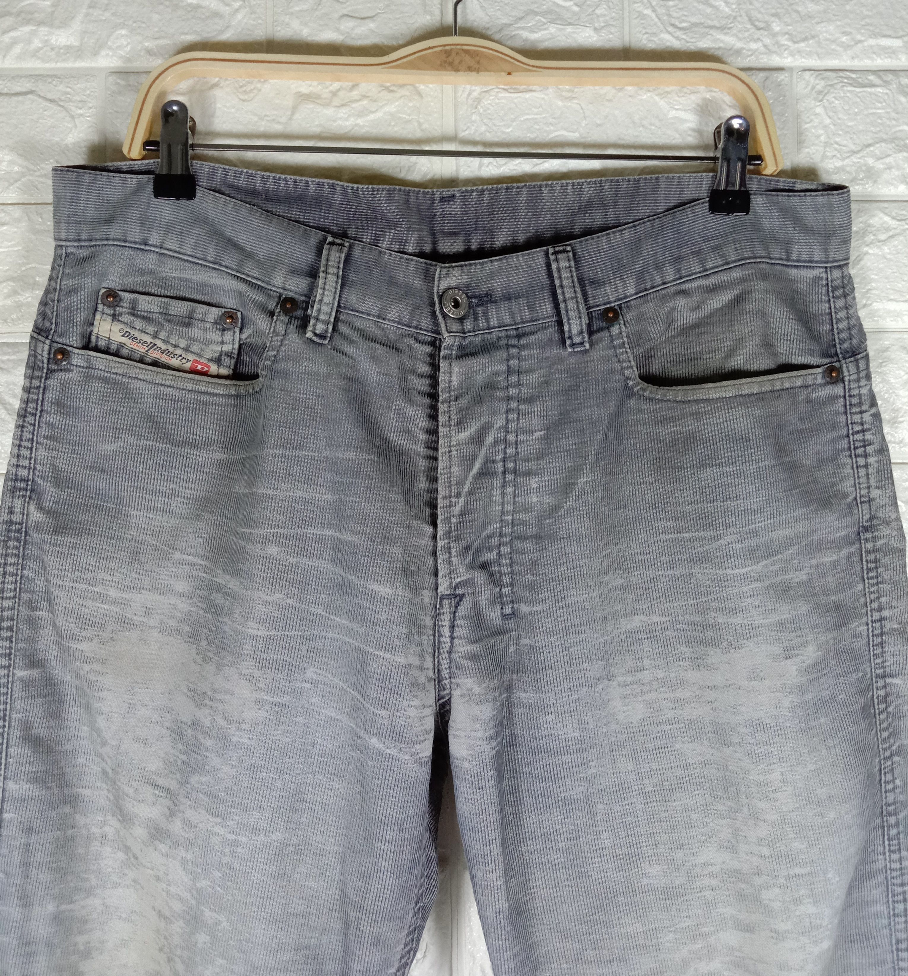 Diesel Vintage Diesel Industry Distressed Corduroy Pants Size US 34 / EU 50 - 2 Thumbnail