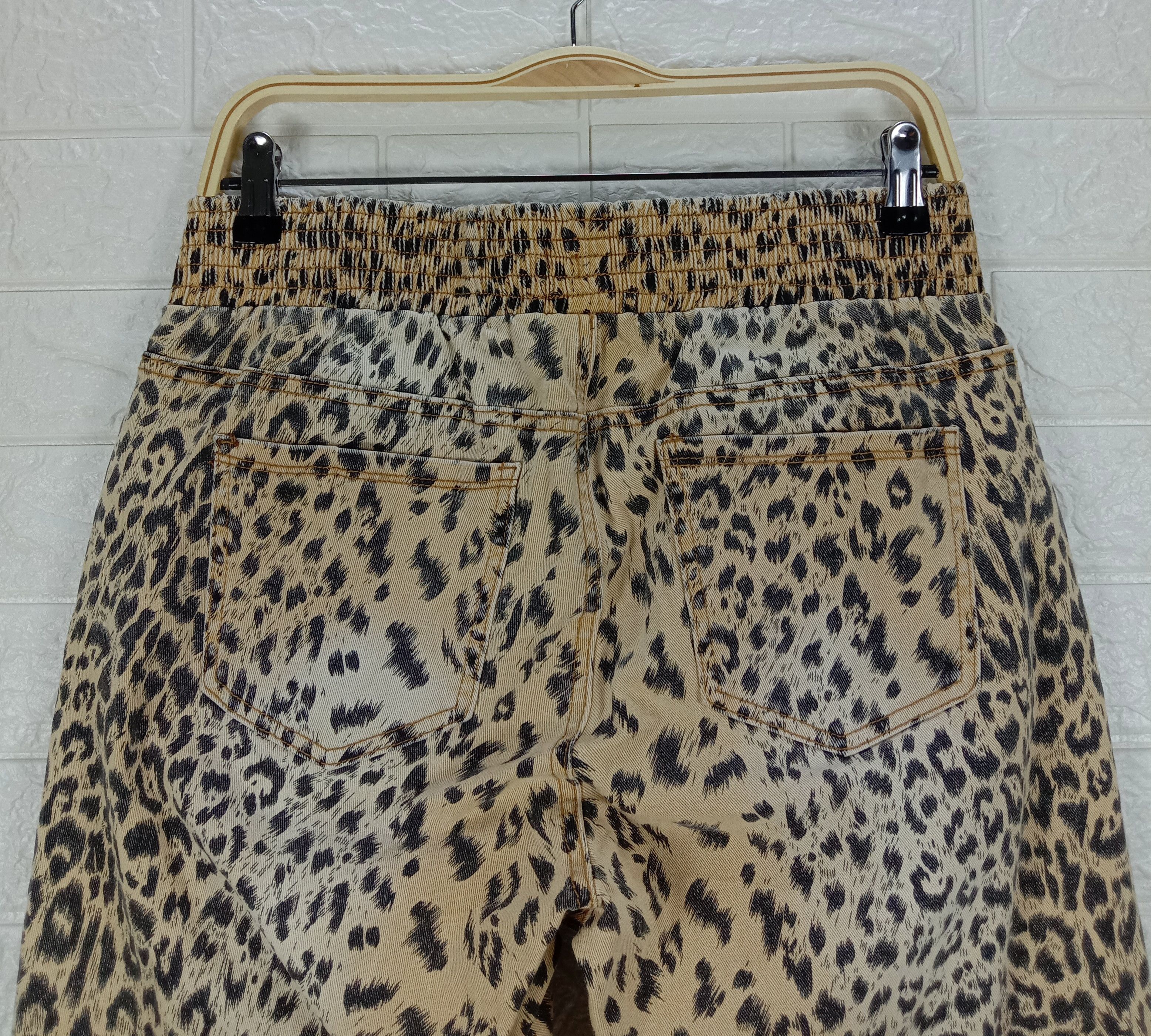 Japanese Brand Vintage Turquoise Haven Leopard Design Pant Size US 31 - 6 Thumbnail