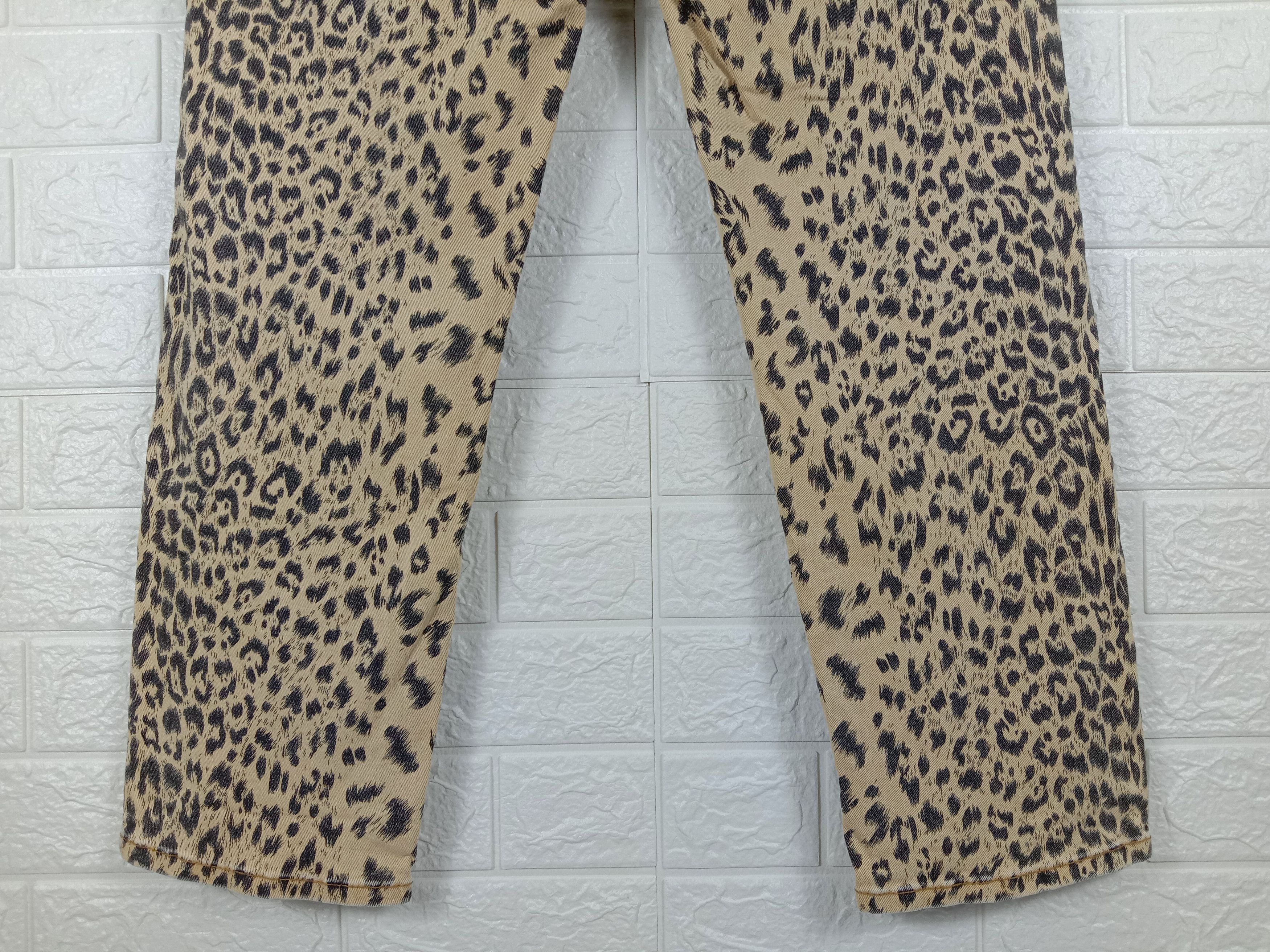 Japanese Brand Vintage Turquoise Haven Leopard Design Pant Size US 31 - 8 Thumbnail