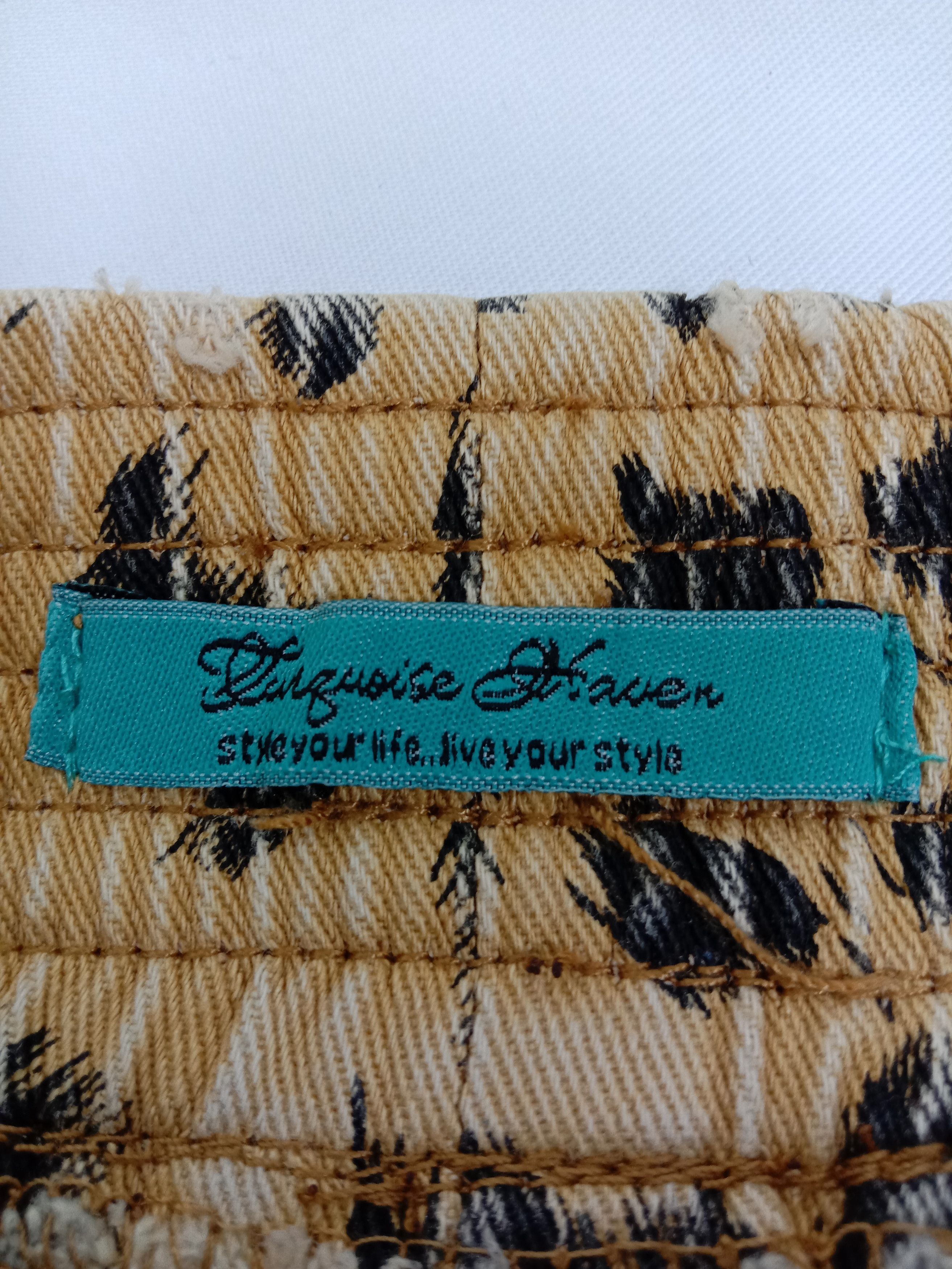 Japanese Brand Vintage Turquoise Haven Leopard Design Pant Size US 31 - 11 Thumbnail