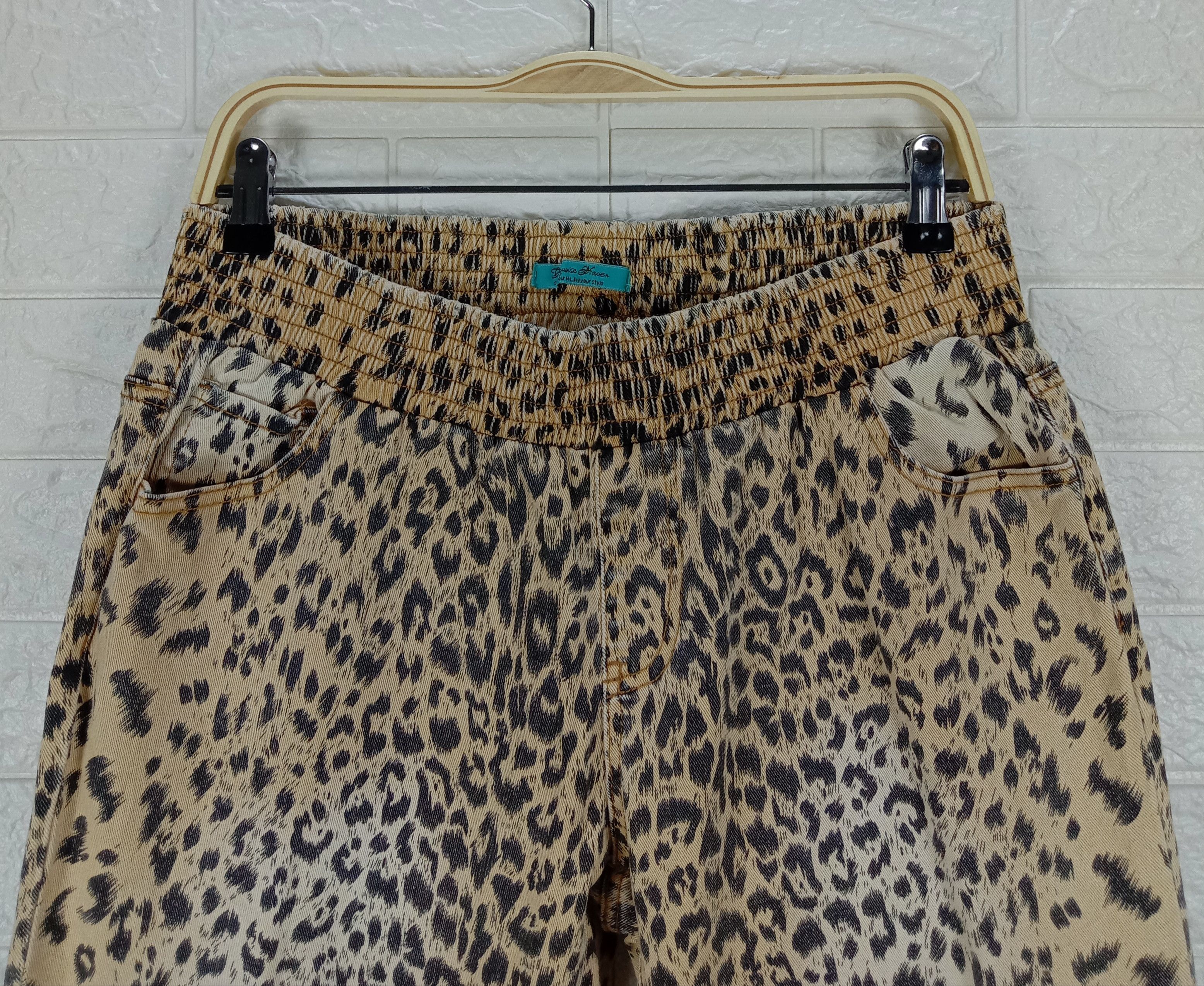 Japanese Brand Vintage Turquoise Haven Leopard Design Pant Size US 31 - 2 Thumbnail
