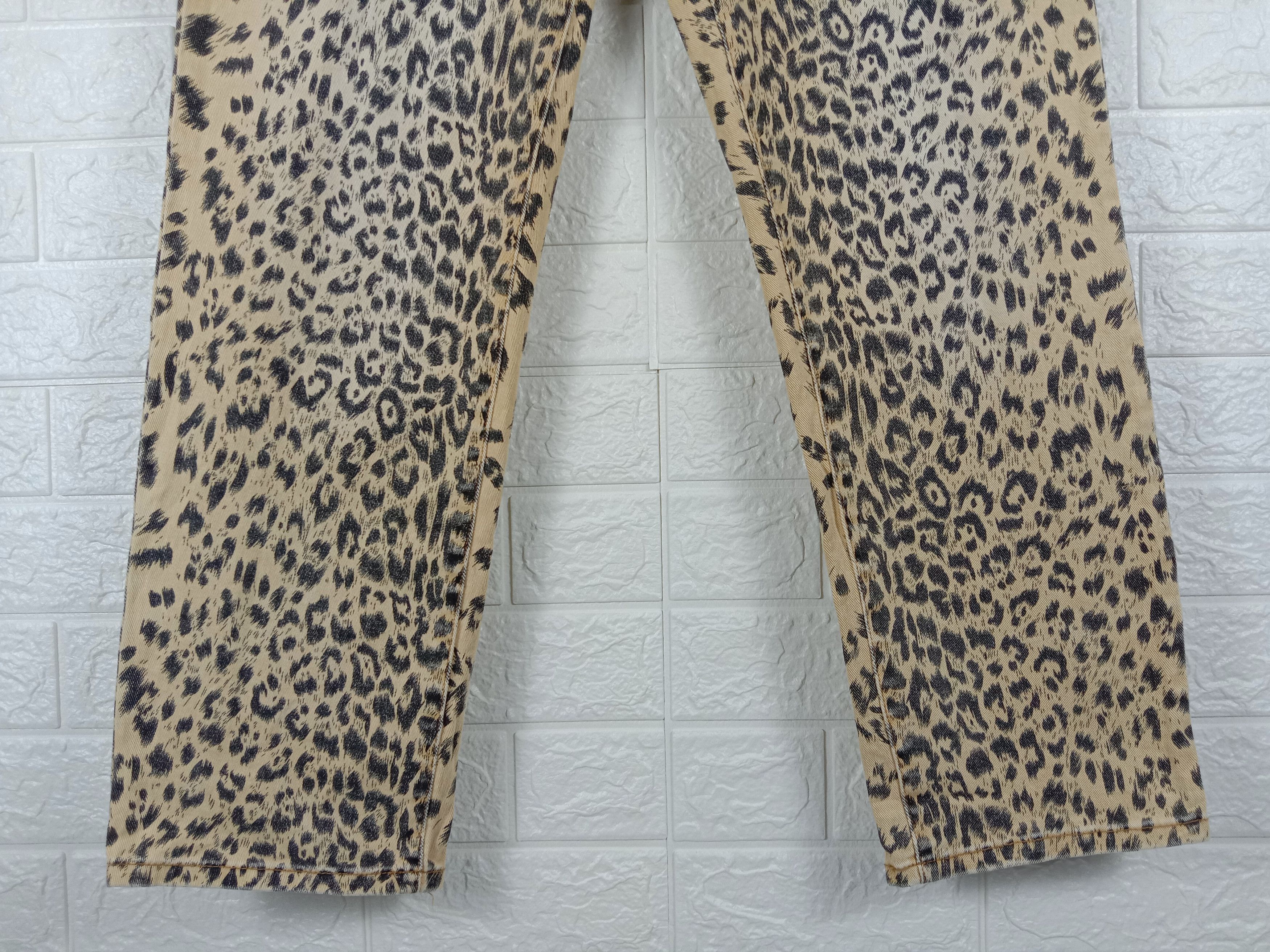 Japanese Brand Vintage Turquoise Haven Leopard Design Pant Size US 31 - 4 Thumbnail