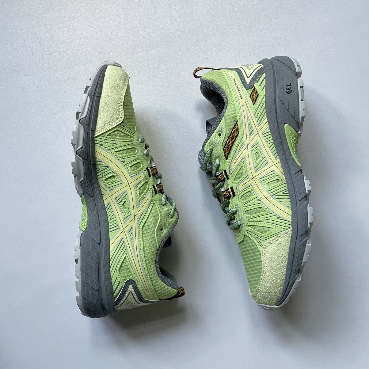 image of Asics x Kiko Kostadinov Hn1-S Gel-Venture 7 Sneakers in Lime Green/Huddle Yellow, Men's (Size 10)