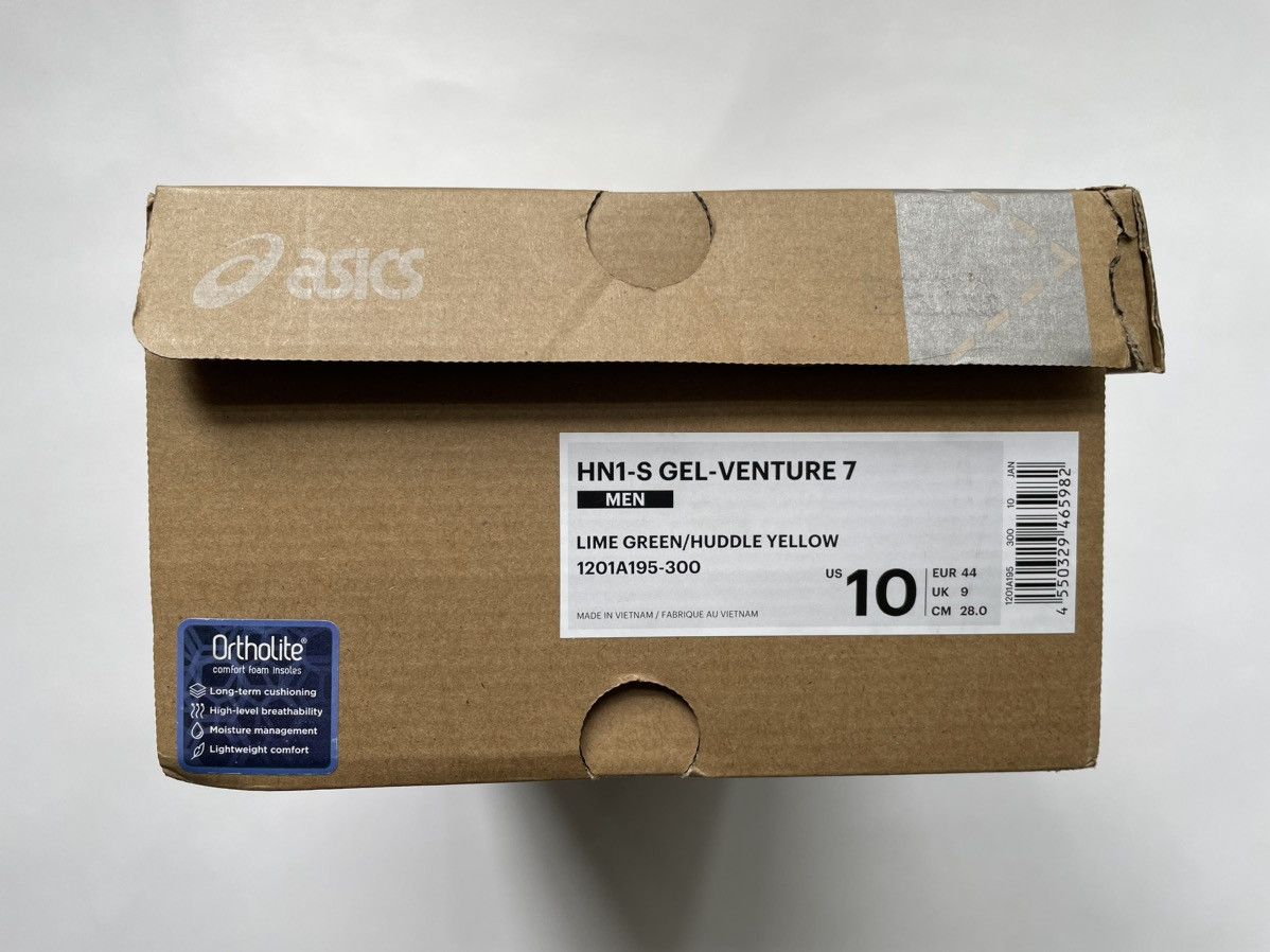 Asics × Kiko Kostadinov Lime Green HN1-S Gel-Venture 7 Sneakers Size US 10 / EU 43 - 13 Thumbnail