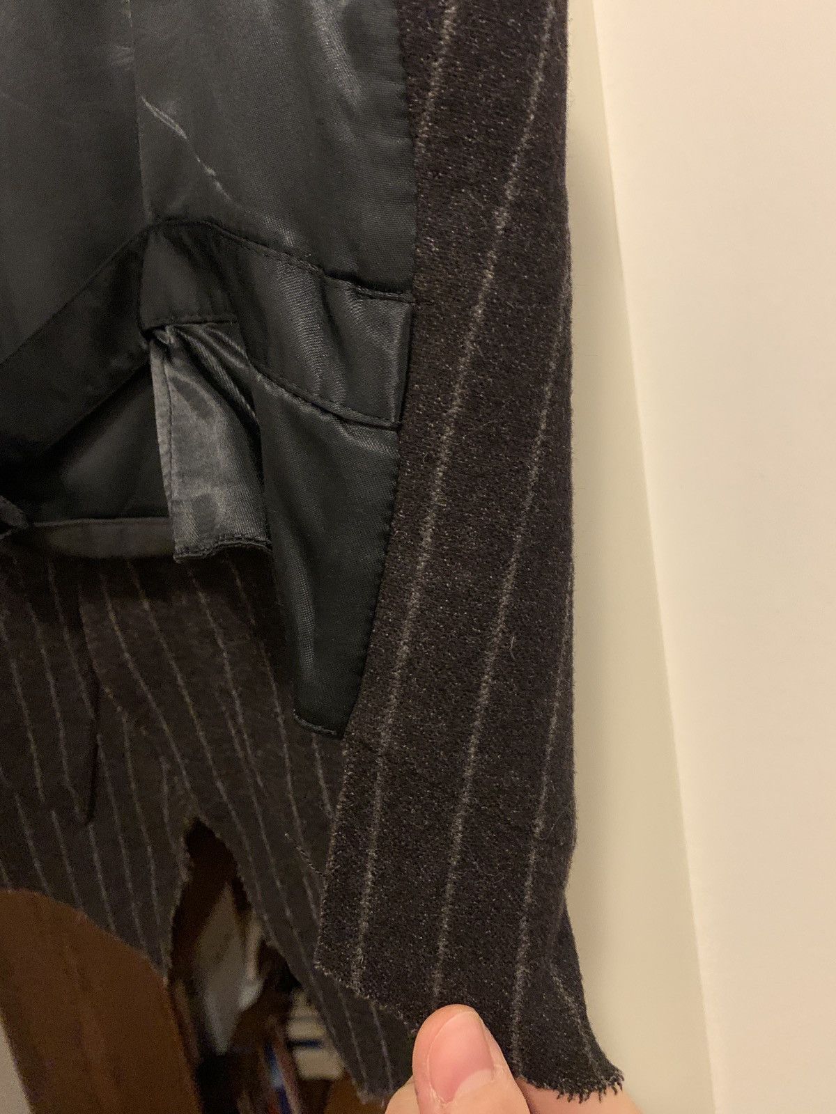 Maison Margiela MAISON MARTIN MARGIELA Artisanal F/W 2001 pinsteipe Vest Size 44S - 5 Thumbnail