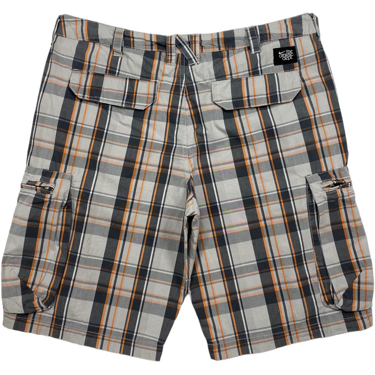 Nike 🔥LASTDROP🔥 Y2K Swoosh Daddys Cargo Tartan Skate Shorts Size US 33 - 3 Thumbnail