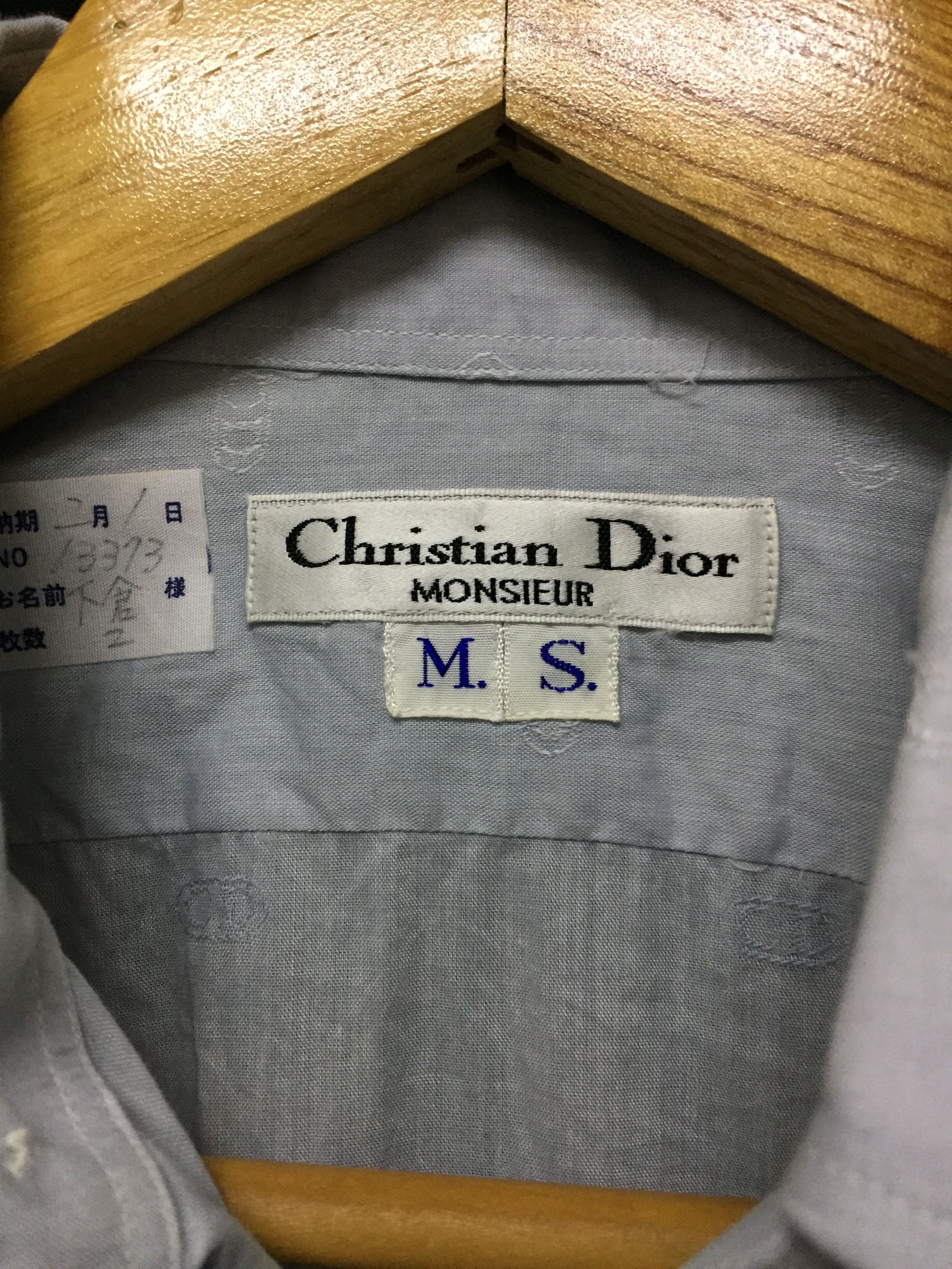 Christian Dior Monsieur DIOR CD fullprint embroidered logo thin button up shirt Size US S / EU 44-46 / 1 - 11 Thumbnail