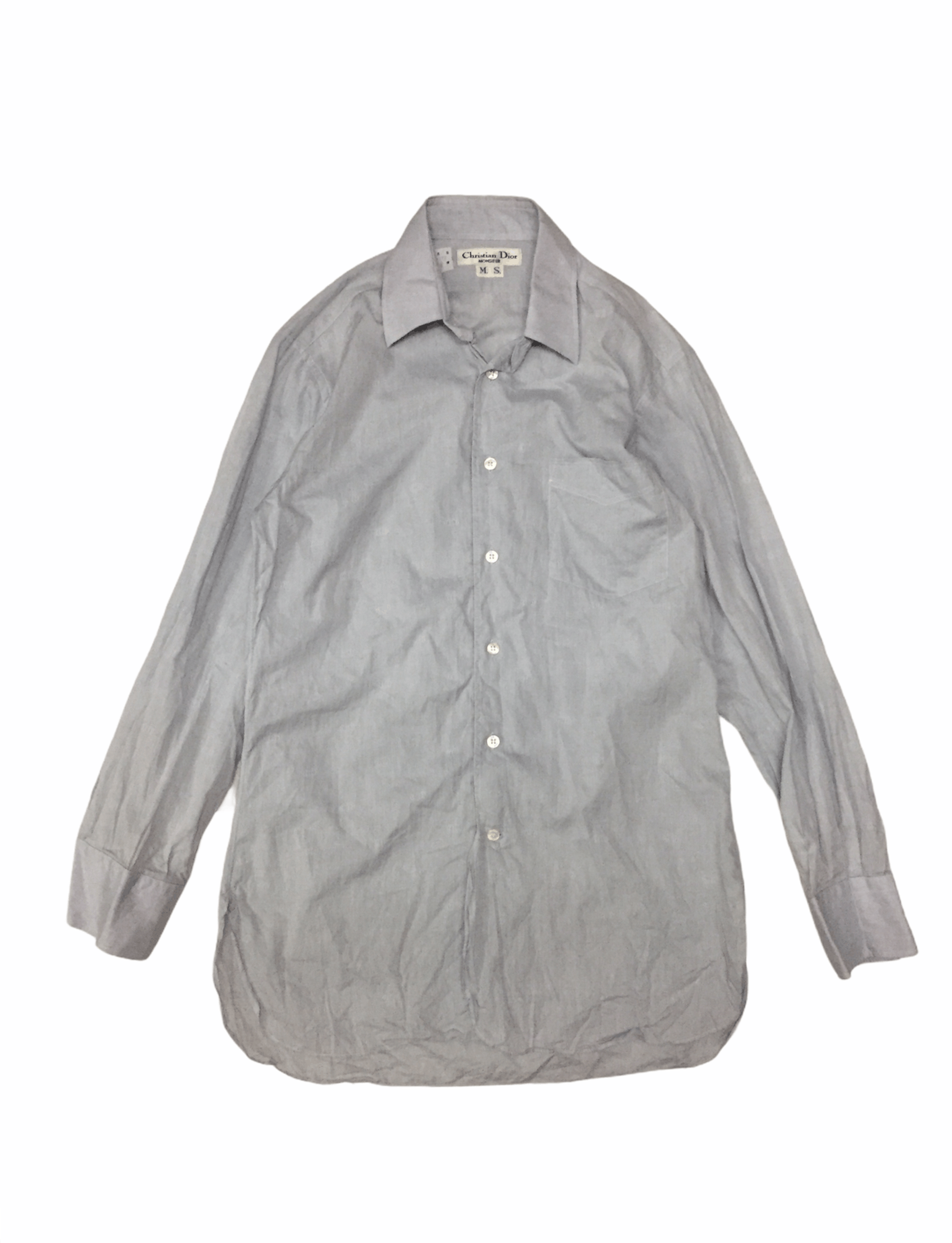 Christian Dior Monsieur DIOR CD fullprint embroidered logo thin button up shirt Size US S / EU 44-46 / 1 - 1 Thumbnail