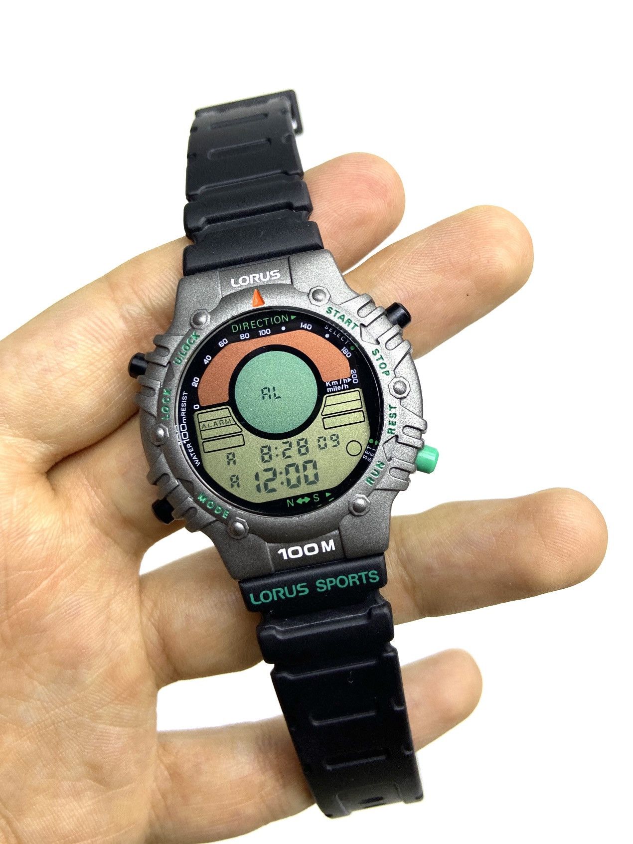 Vintage ★0% TAX★ 90’S LORUS VECTOR DIGITAL MILITARY COMPASS WATCH Size ONE SIZE - 5 Thumbnail
